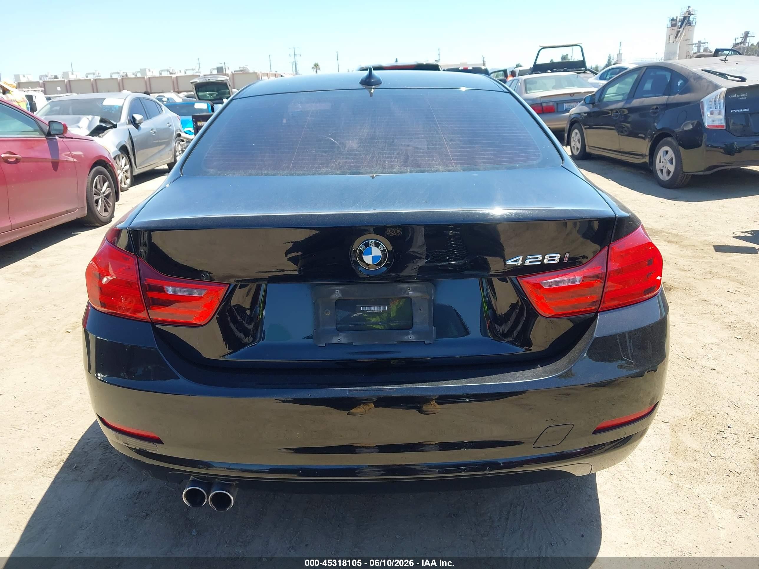 2014 Bmw 428i   Black vin: WBA3N7C5XEK220110