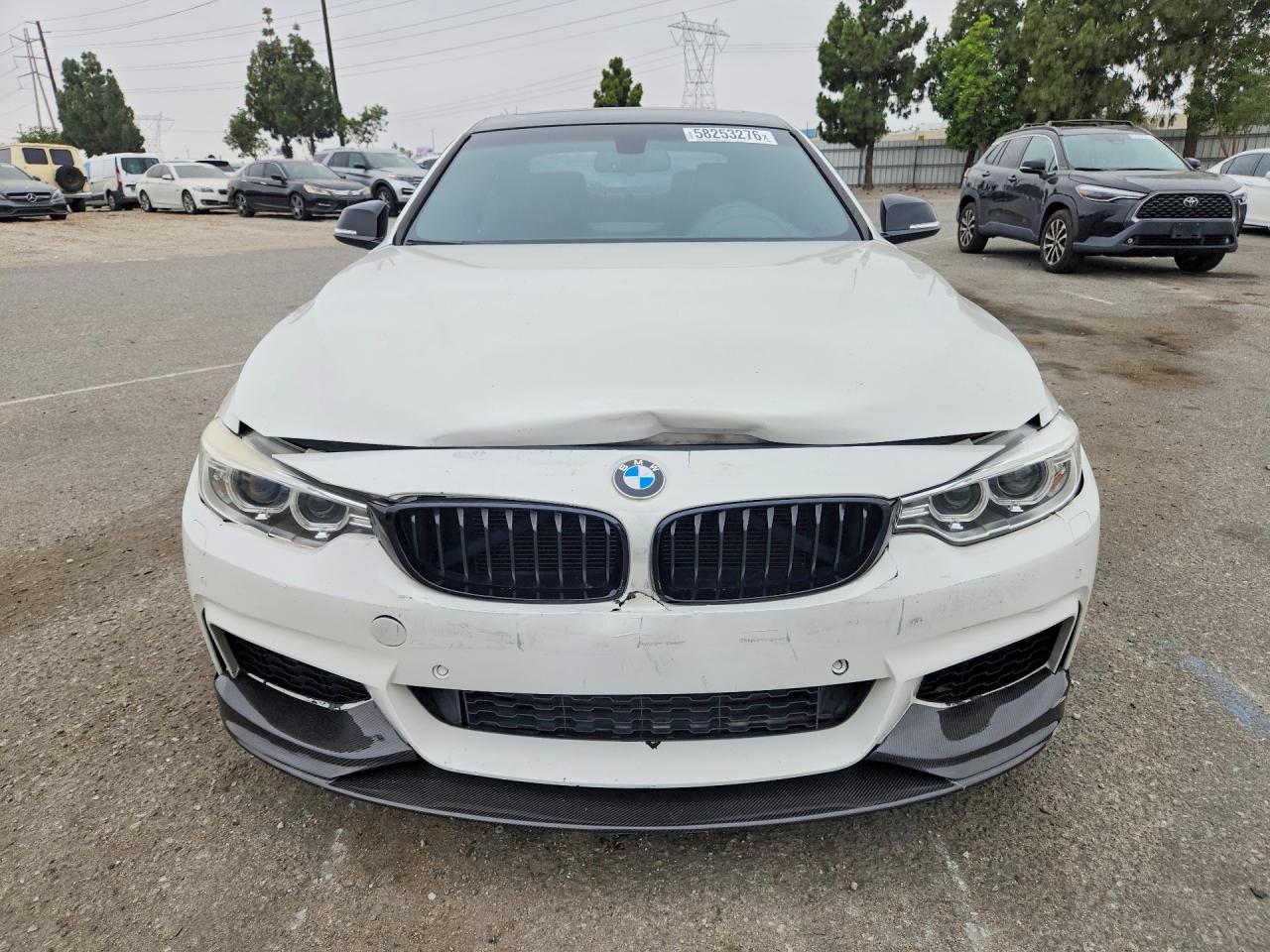 2015 Bmw 428 I White vin: WBA3N7C5XFK223140