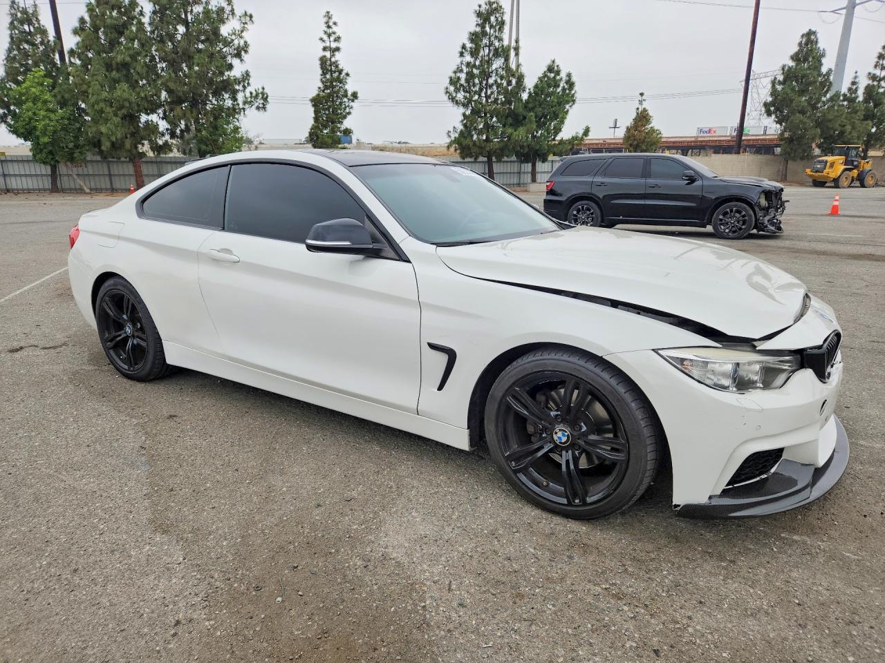 2015 Bmw 428 I White vin: WBA3N7C5XFK223140