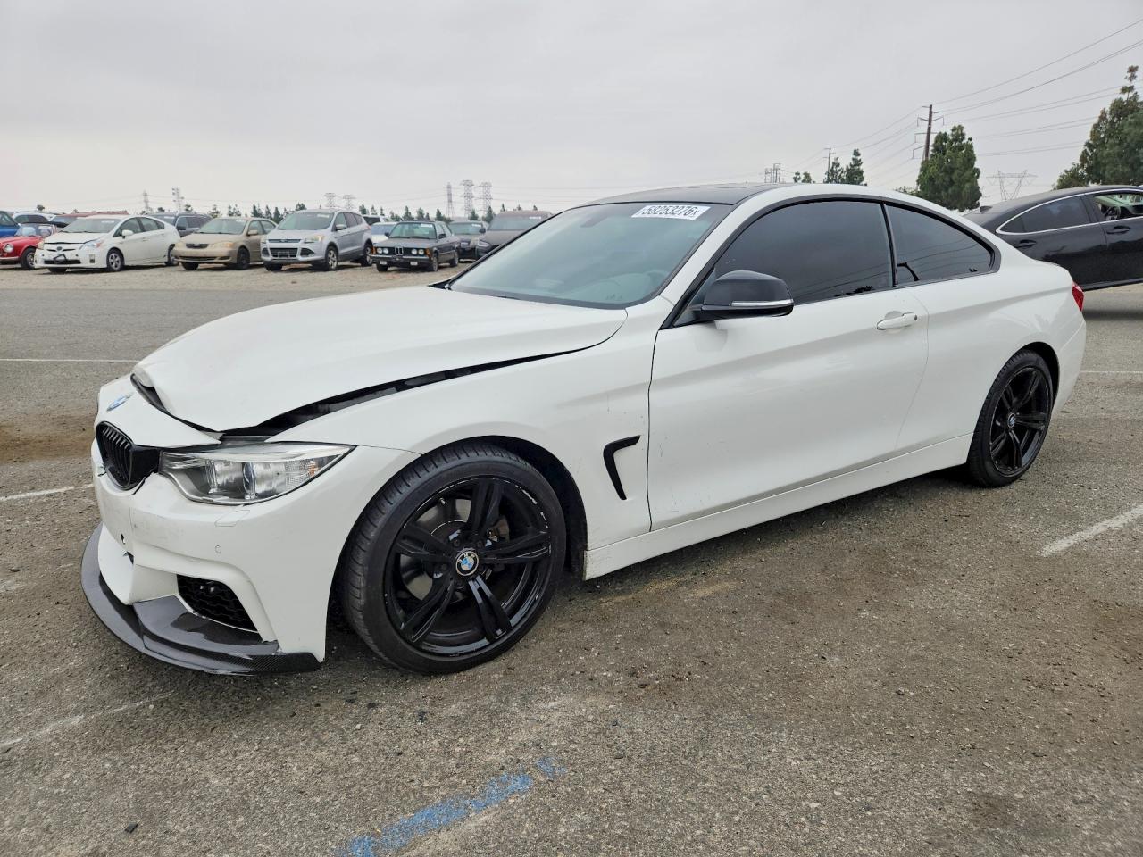 2015 Bmw 428 I Белый vin: WBA3N7C5XFK223140