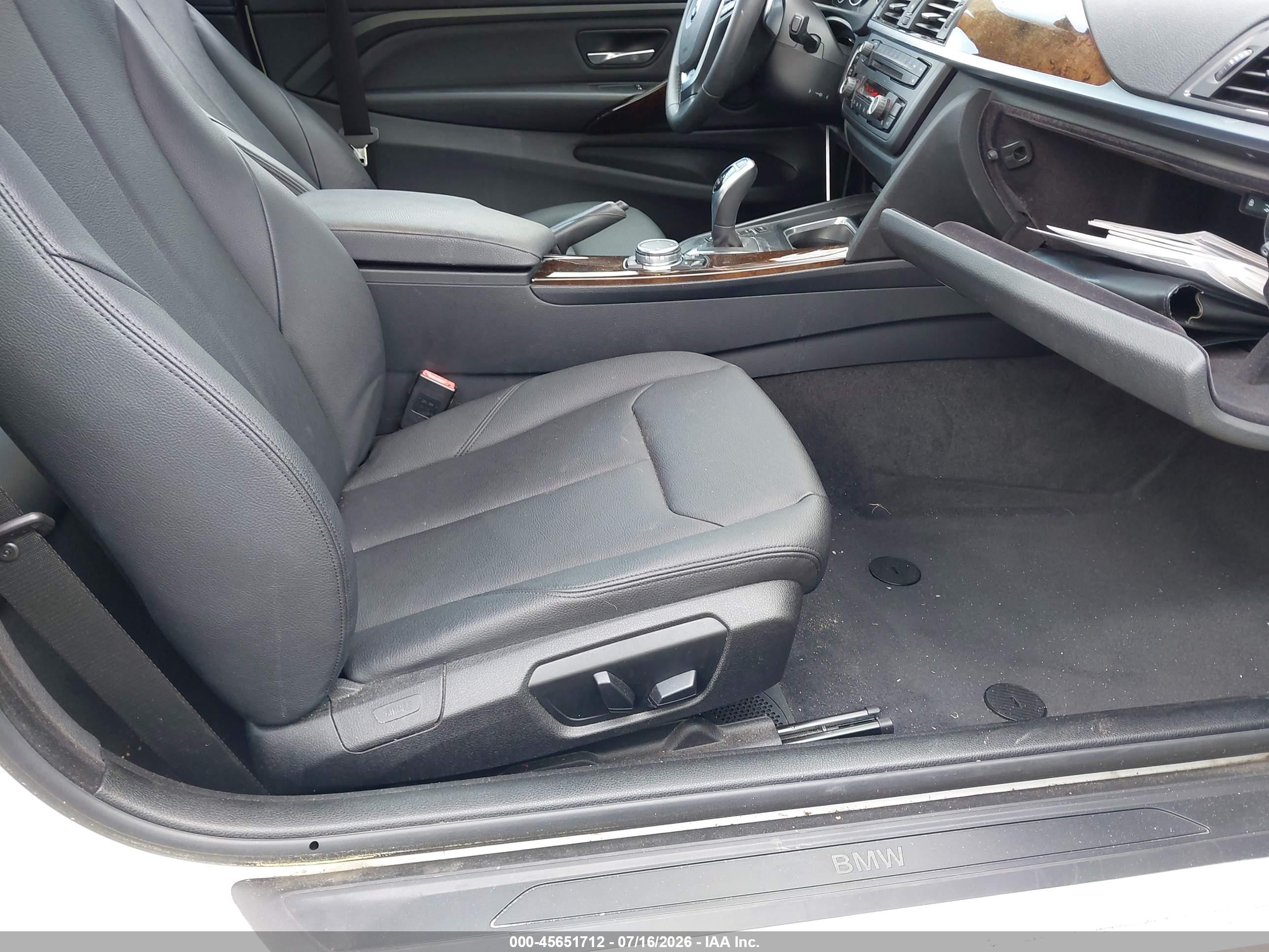 2015 Bmw 428i   White vin: WBA3N7C5XFK224899