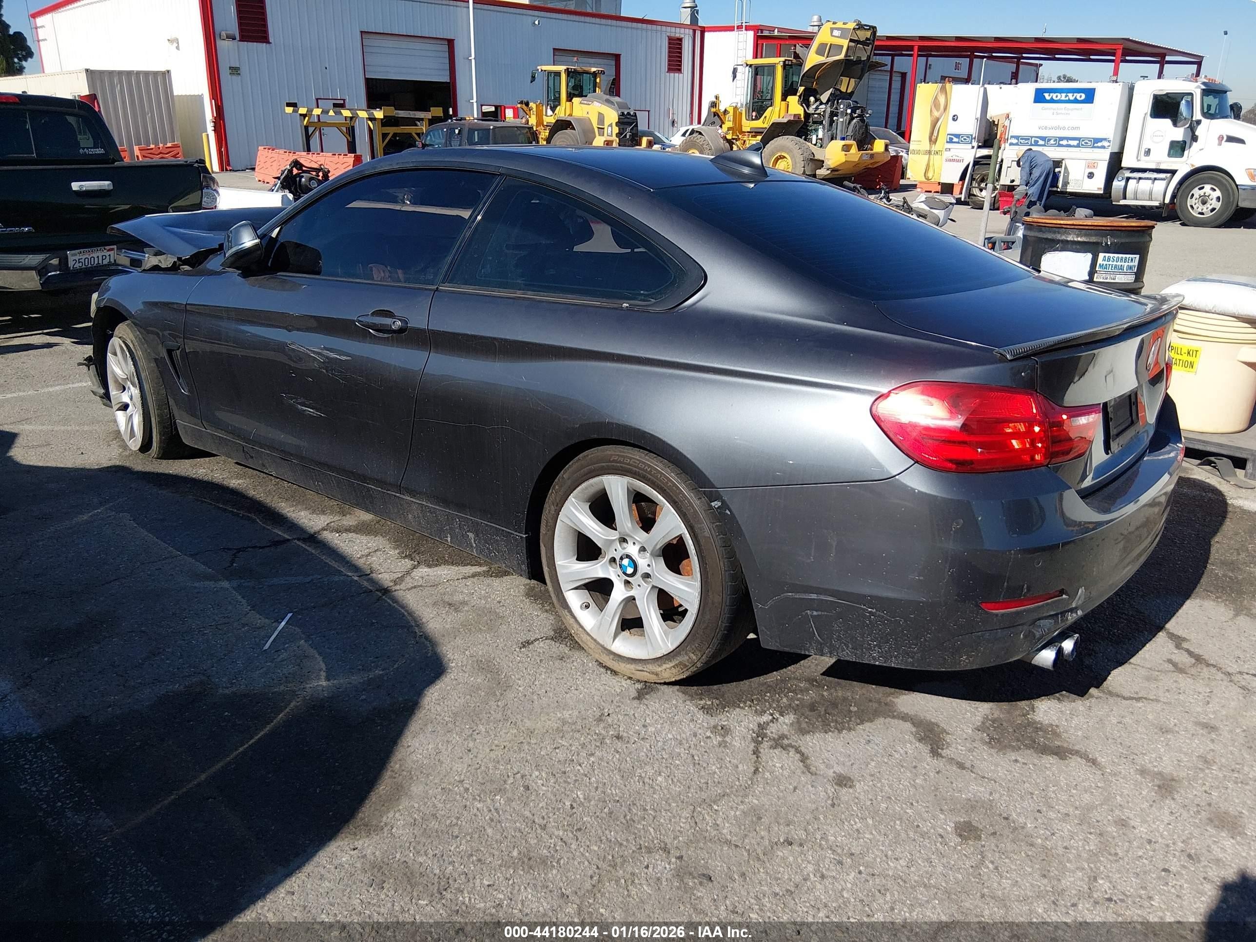 2015 Bmw 428i Gray vin: WBA3N7C5XFK225342