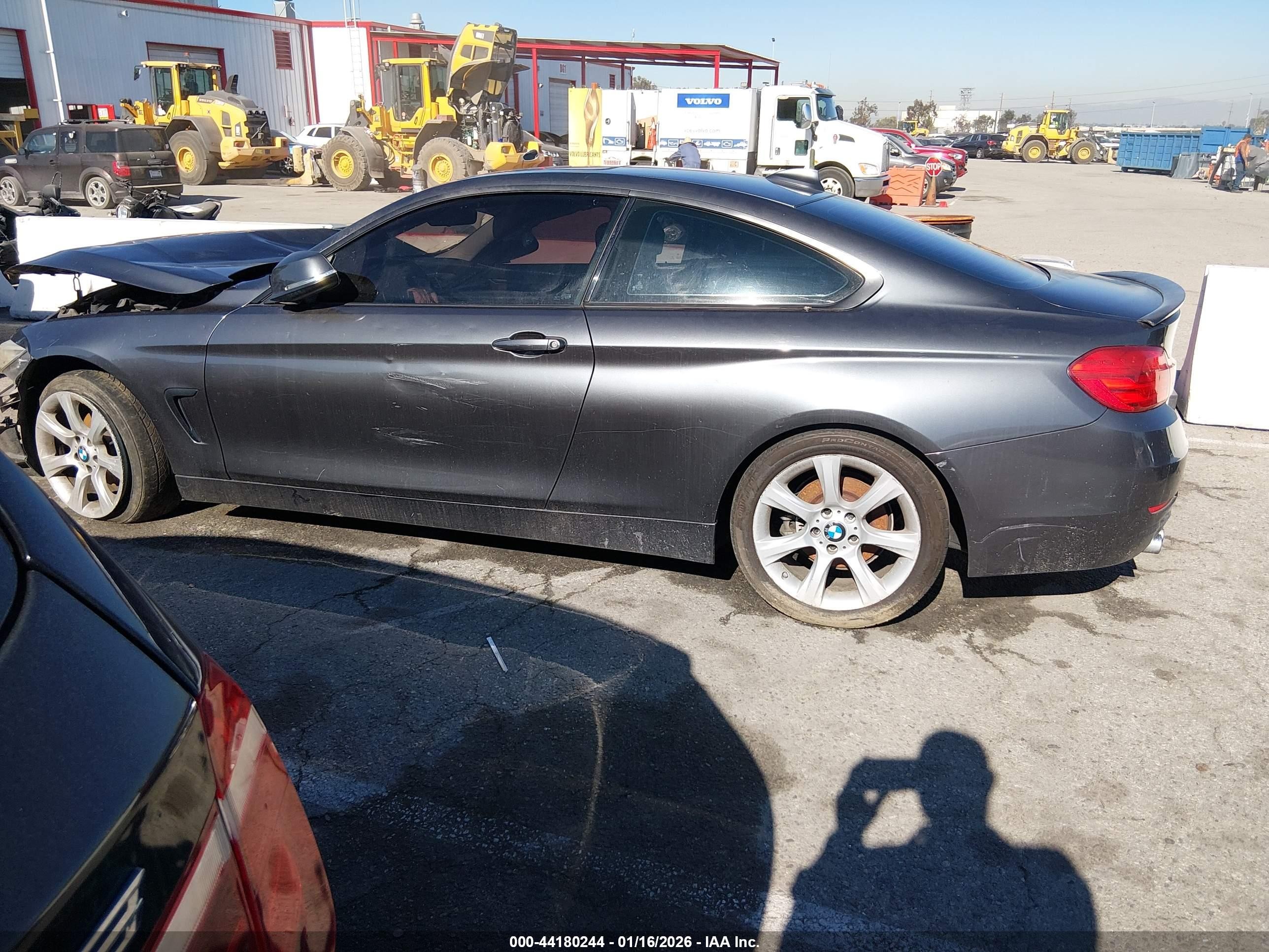 2015 Bmw 428i Gray vin: WBA3N7C5XFK225342