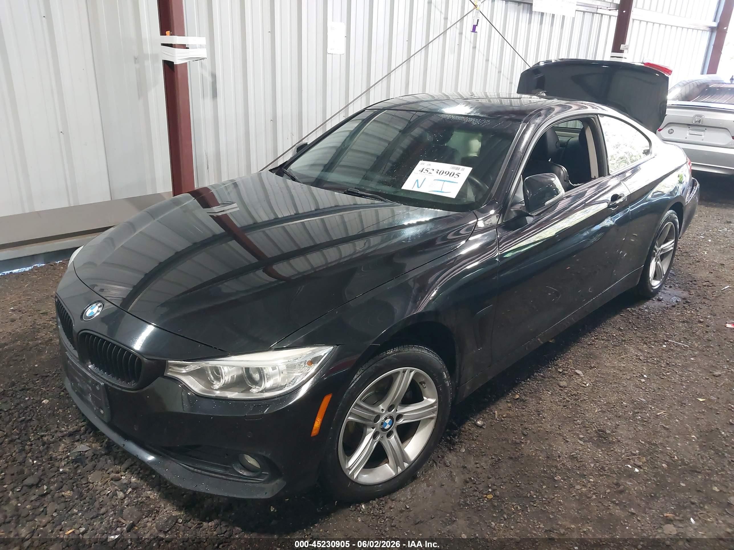 2014 Bmw 428i Xdrive Black vin: WBA3N9C50EF722483