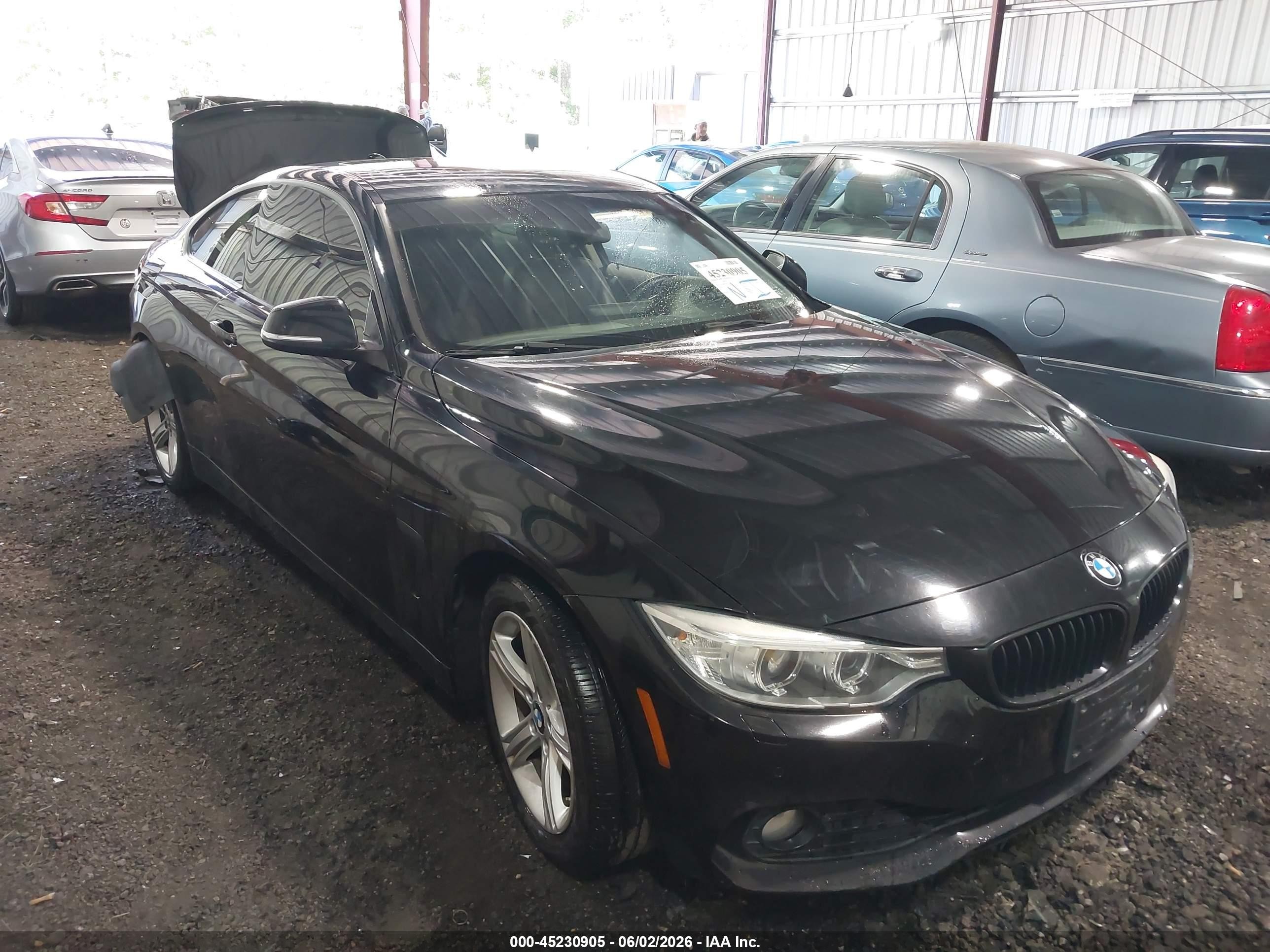 2014 Bmw 428i Xdrive Black vin: WBA3N9C50EF722483