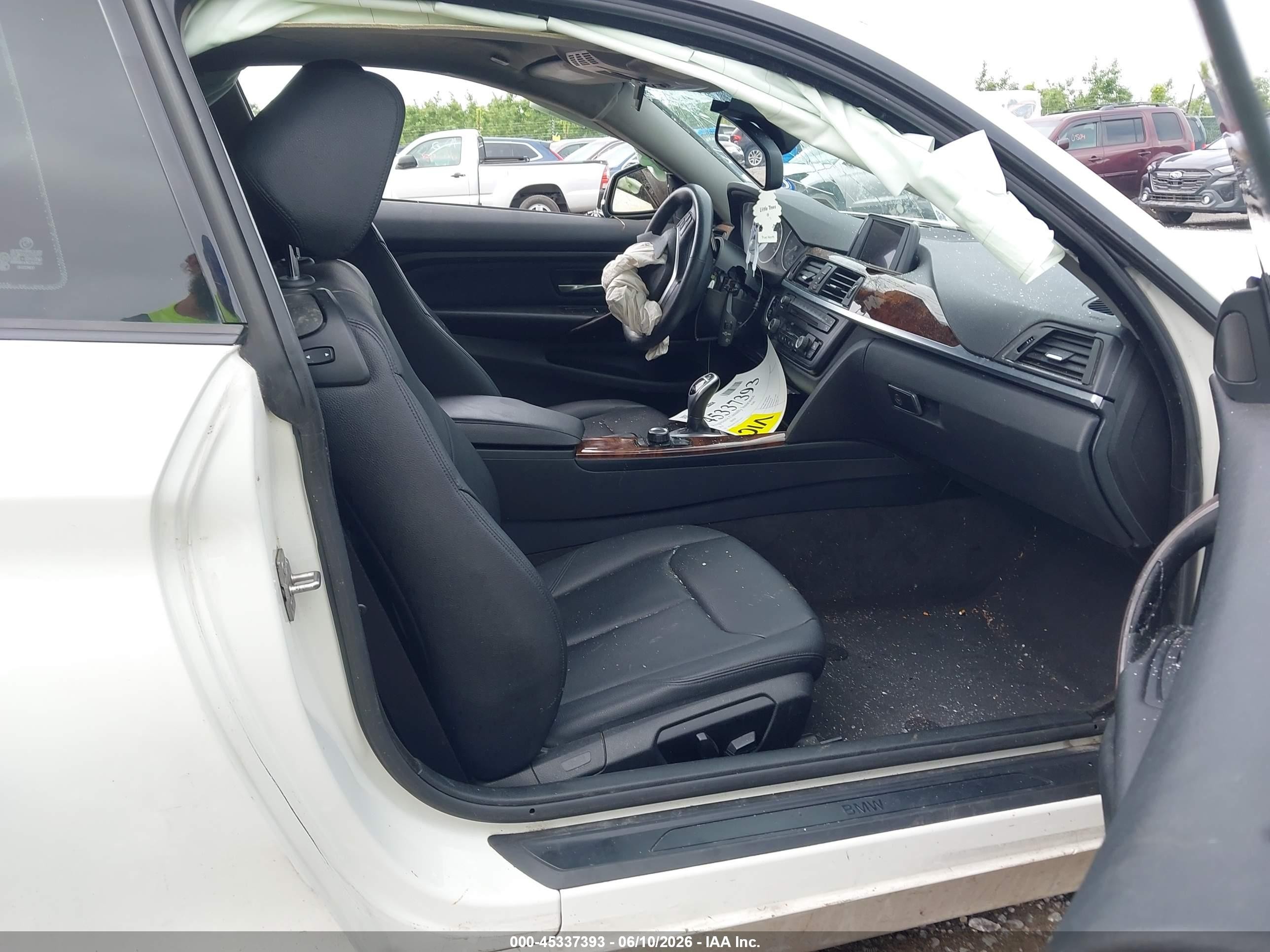 2014 Bmw 428i Xdrive White vin: WBA3N9C51EF721617