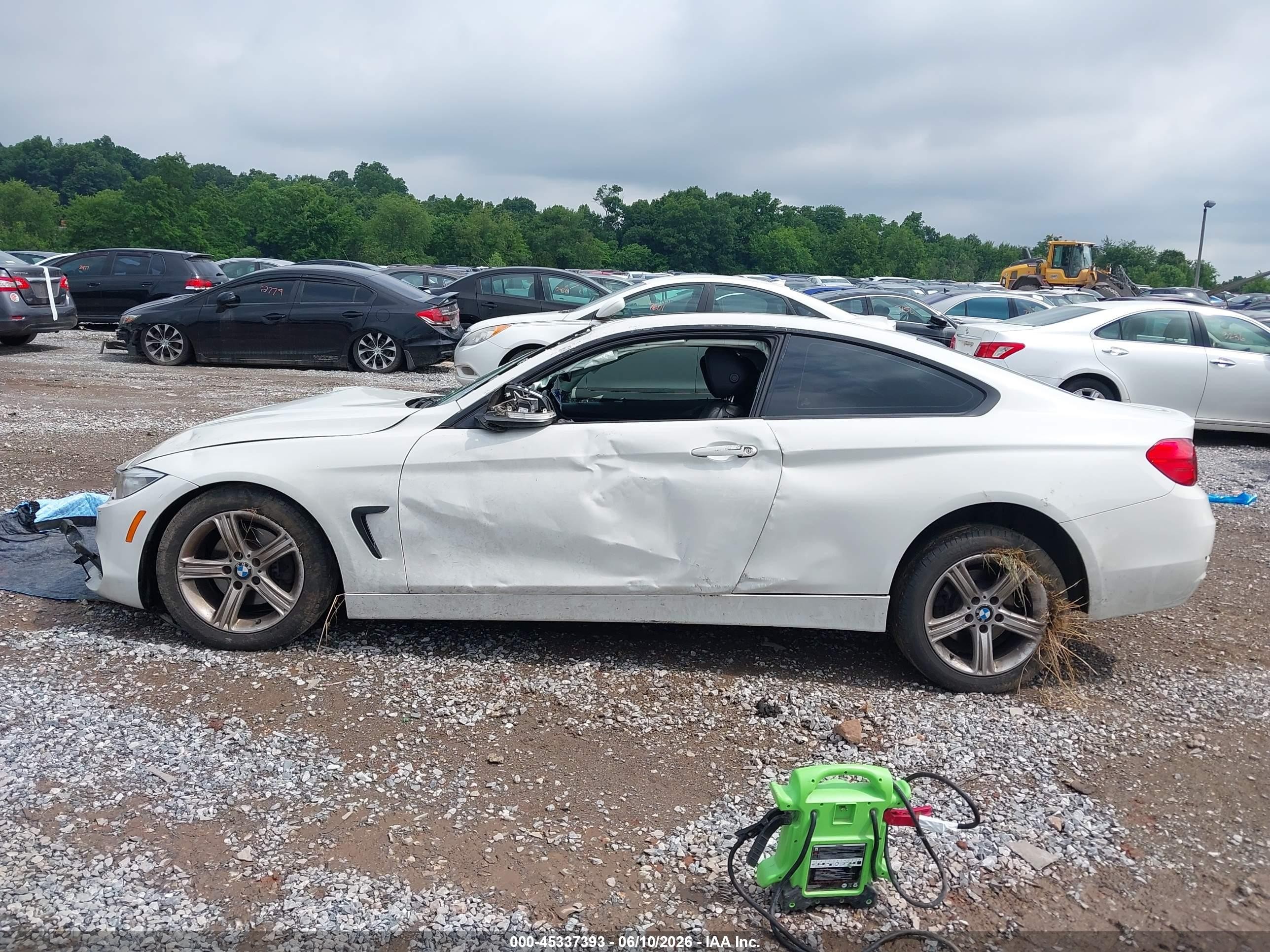 2014 Bmw 428i Xdrive White vin: WBA3N9C51EF721617