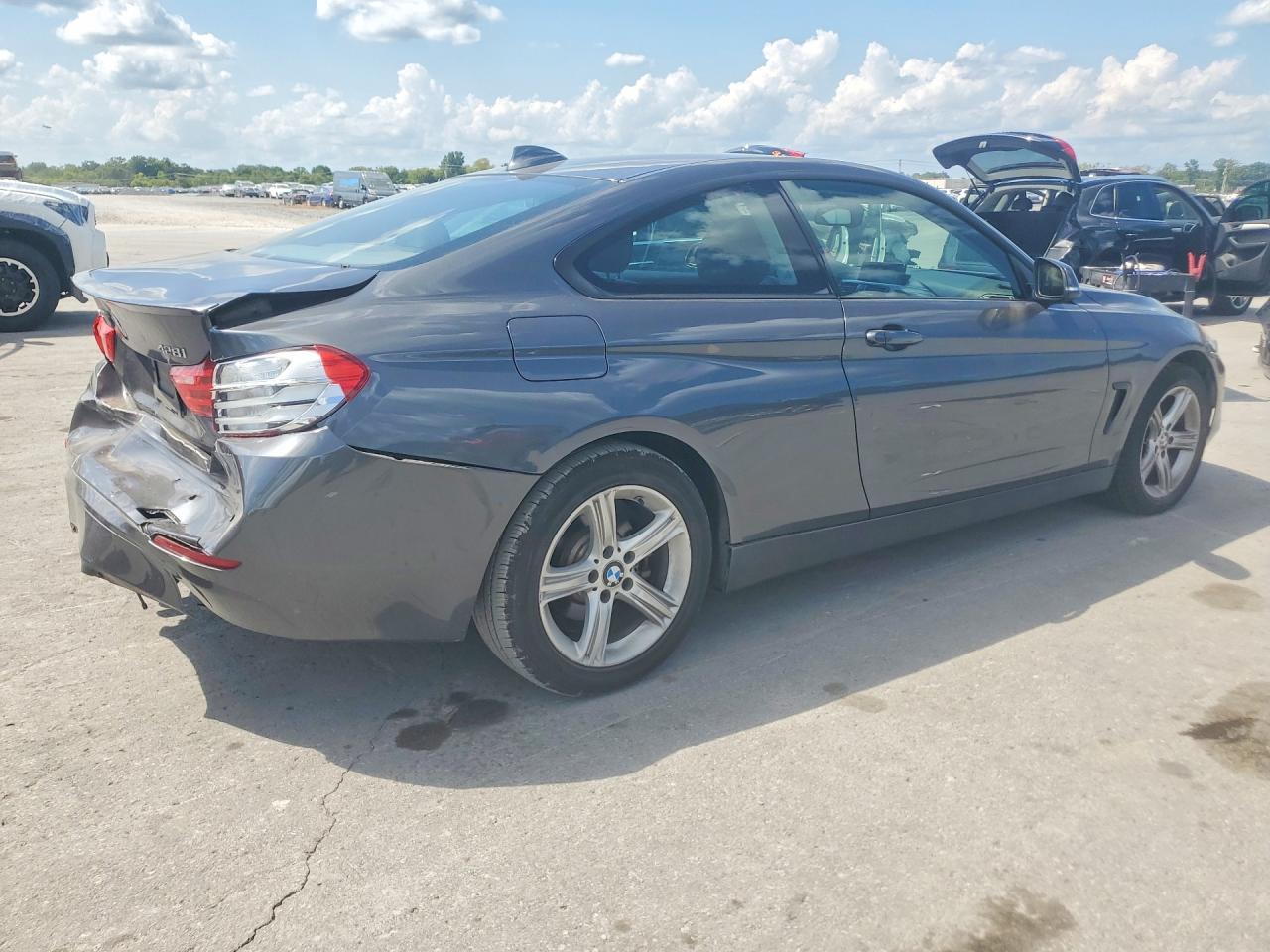 2015 Bmw 428 Xi Gray vin: WBA3N9C51FK247872