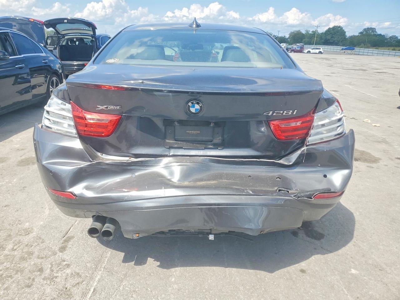 2015 Bmw 428 Xi Gray vin: WBA3N9C51FK247872