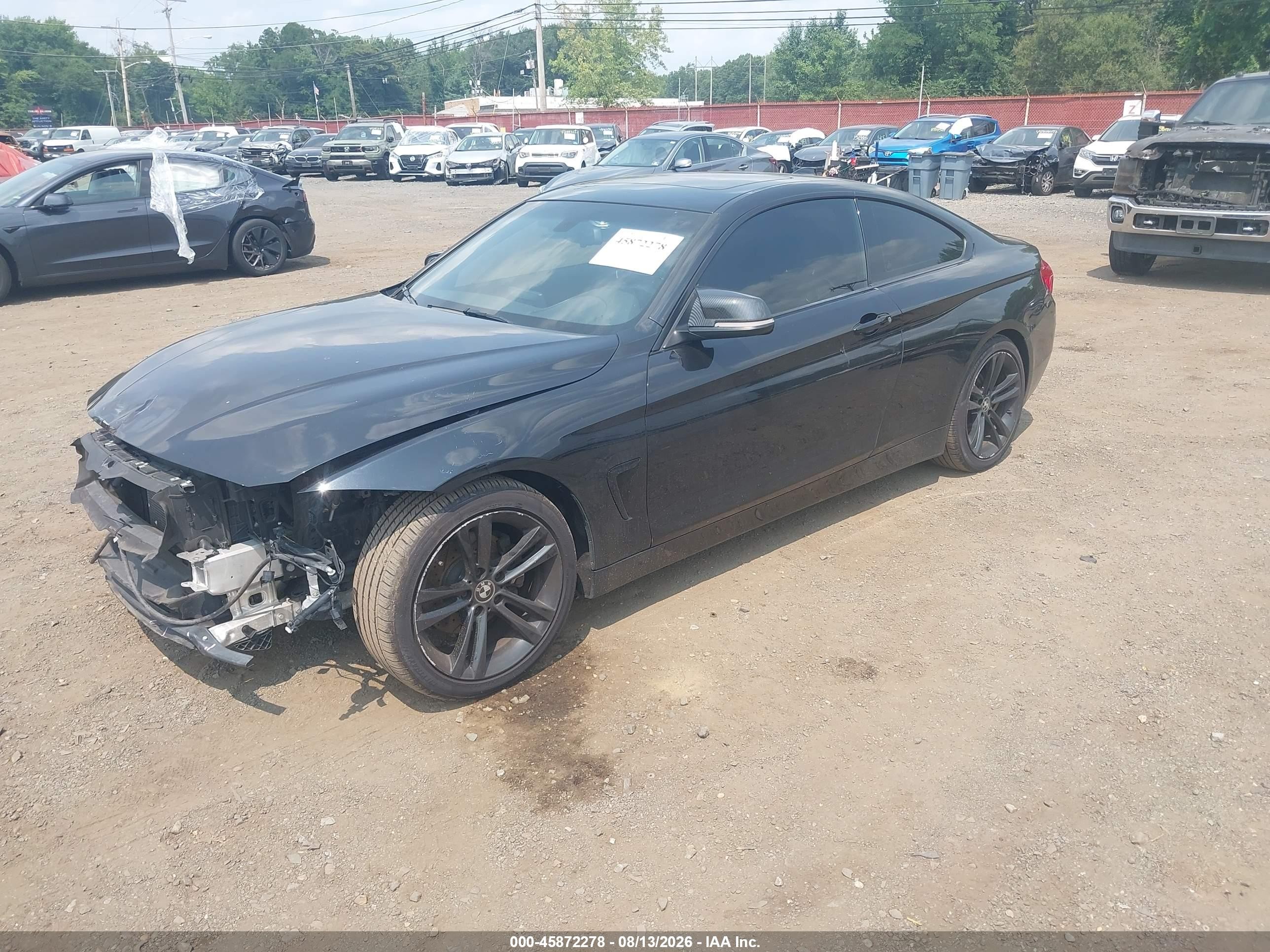 2014 Bmw 428i Xdrive Black vin: WBA3N9C52EF721450