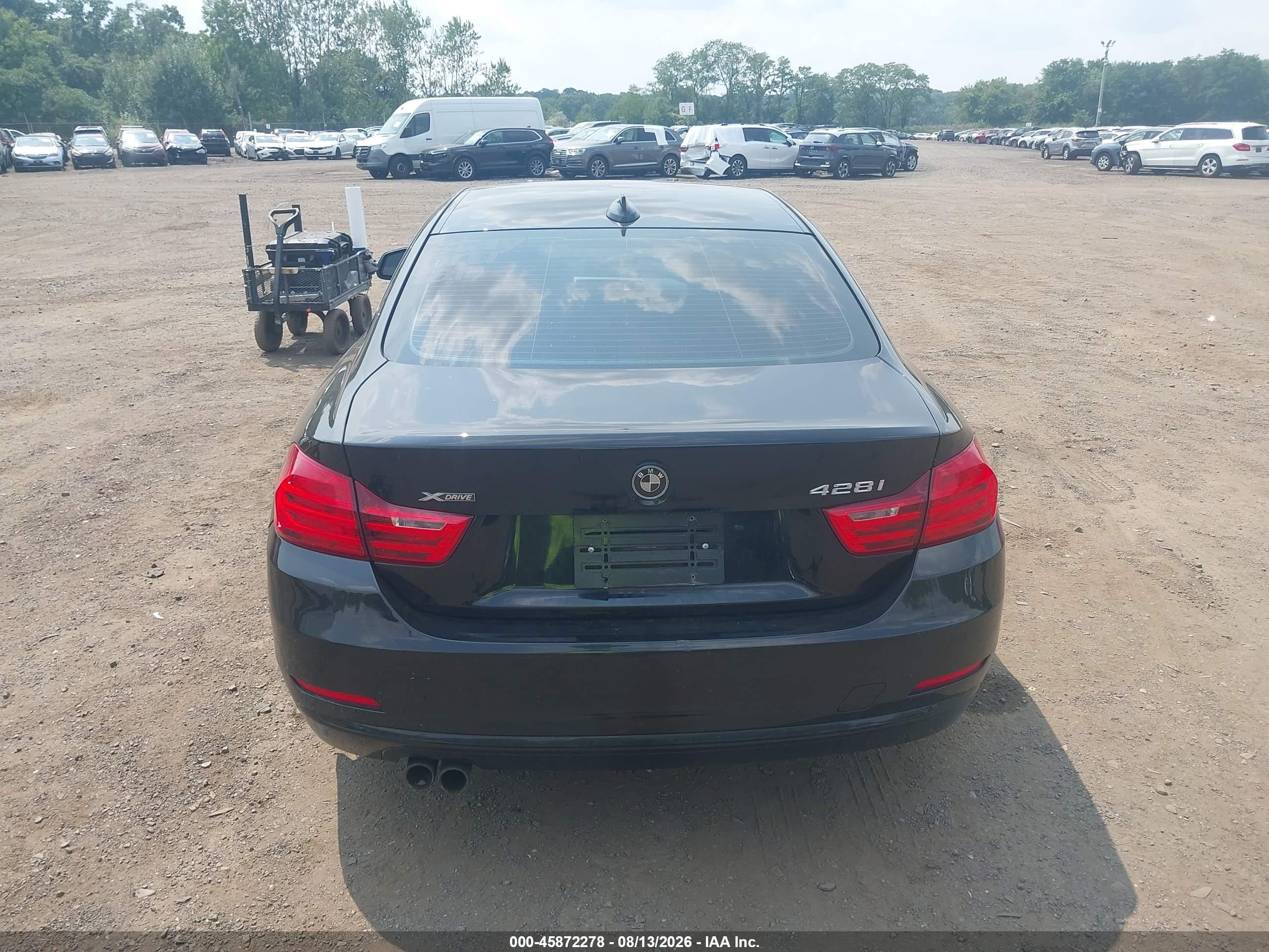 2014 Bmw 428i Xdrive Black vin: WBA3N9C52EF721450