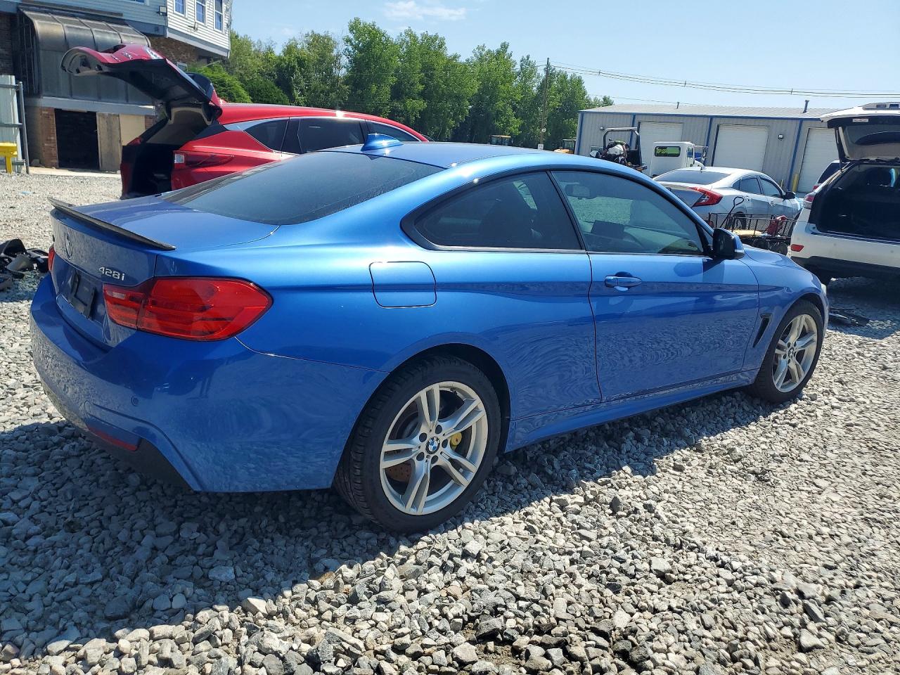 2015 Bmw 428 Xi Blue vin: WBA3N9C52FK246715