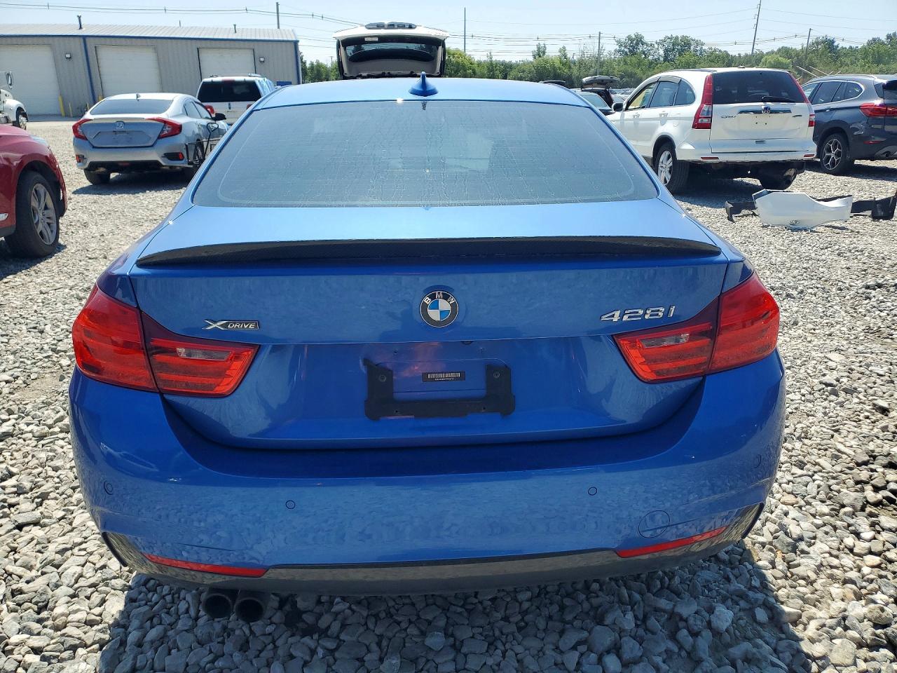 2015 Bmw 428 Xi Blue vin: WBA3N9C52FK246715