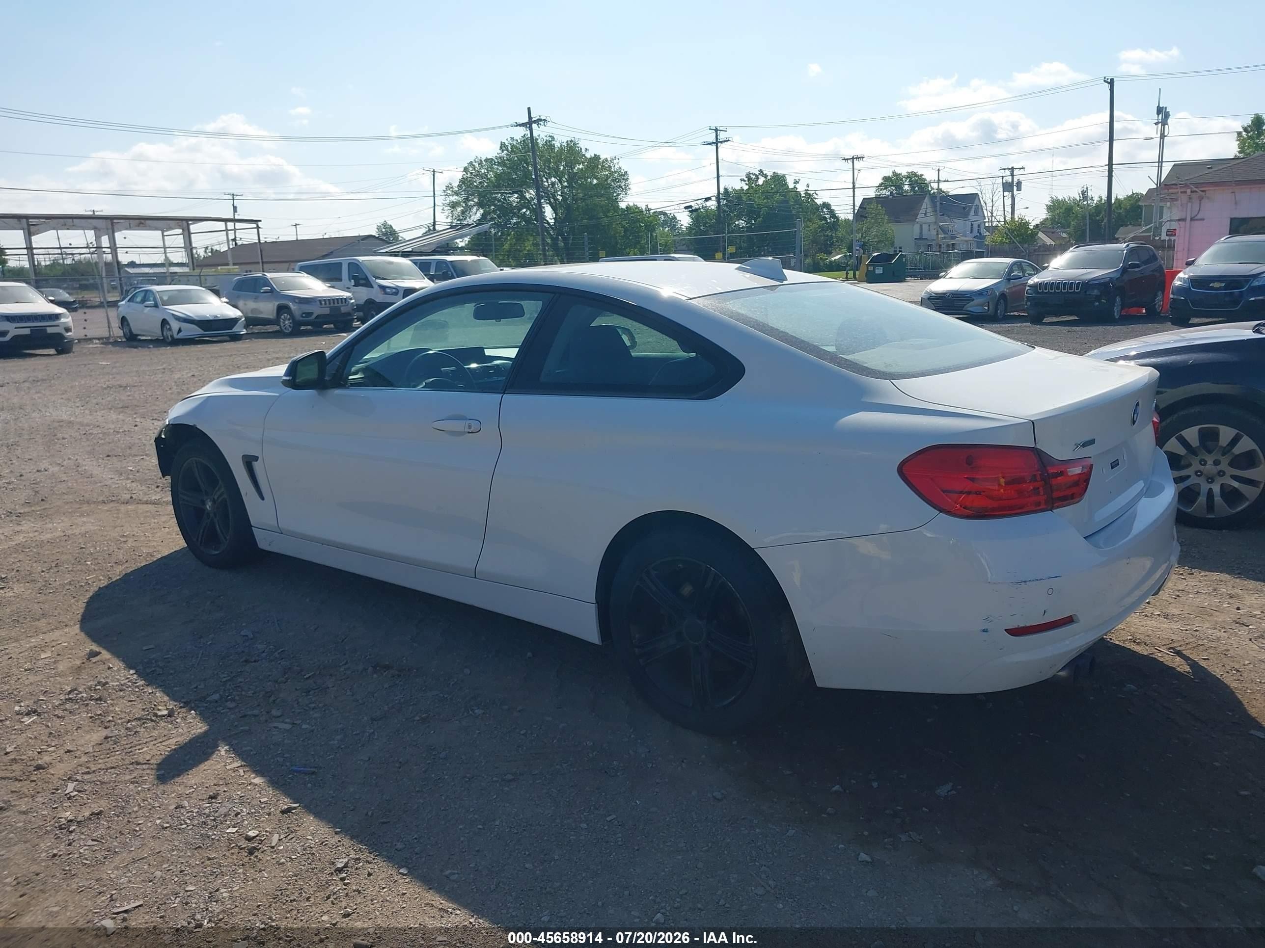 2015 Bmw 428i Xdrive White vin: WBA3N9C52FK246892