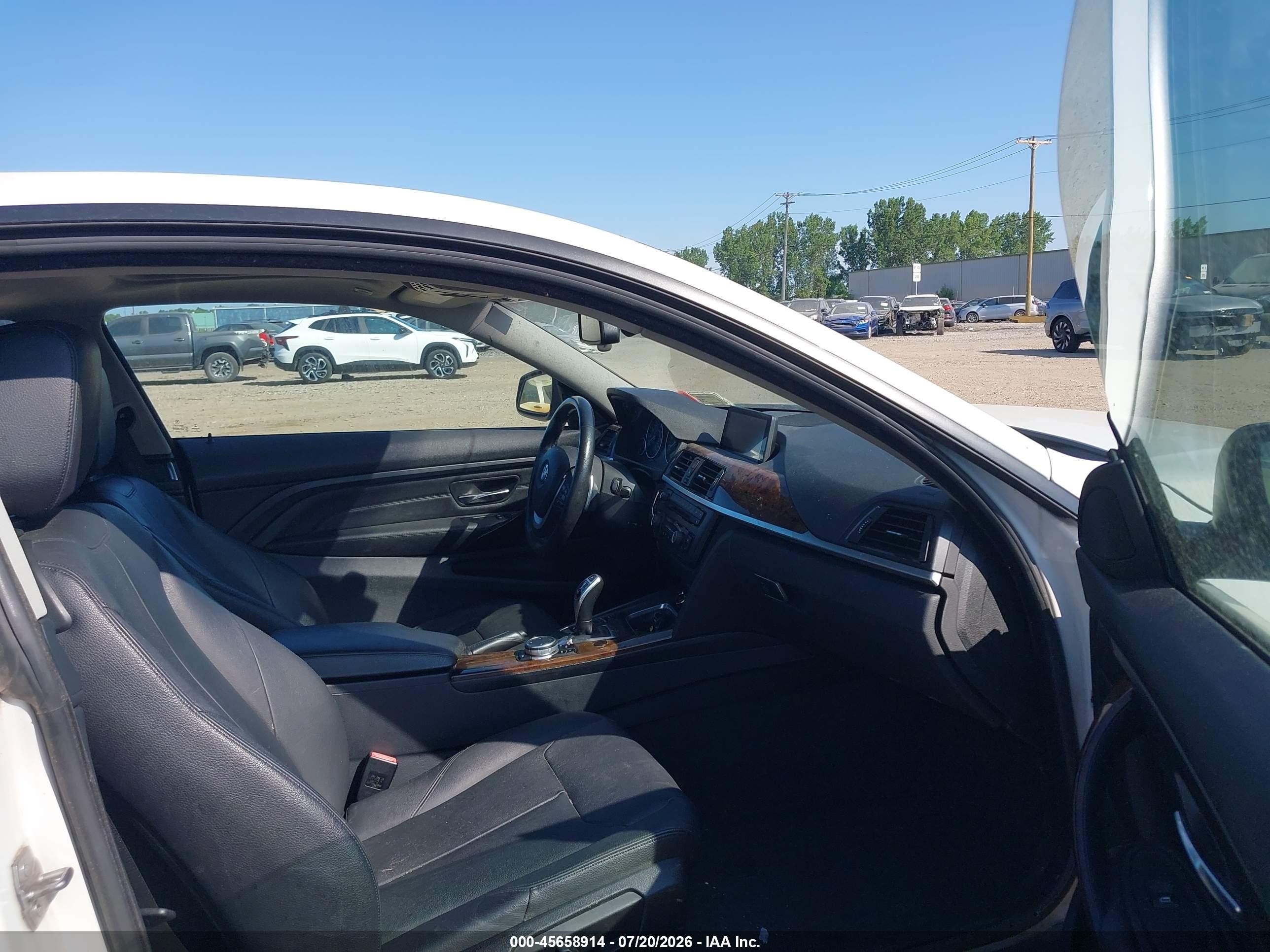 2015 Bmw 428i Xdrive White vin: WBA3N9C52FK246892