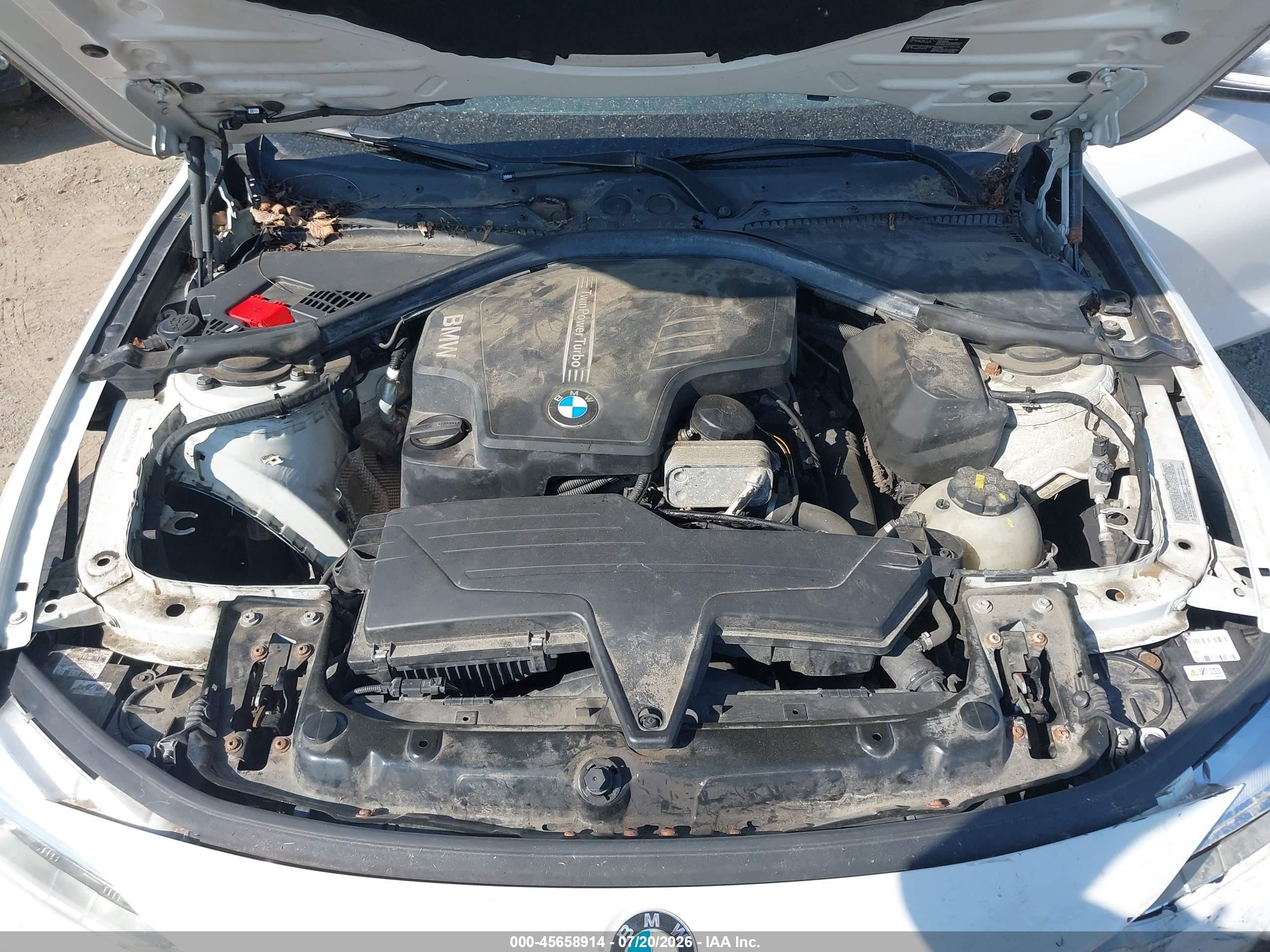 2015 Bmw 428i Xdrive White vin: WBA3N9C52FK246892