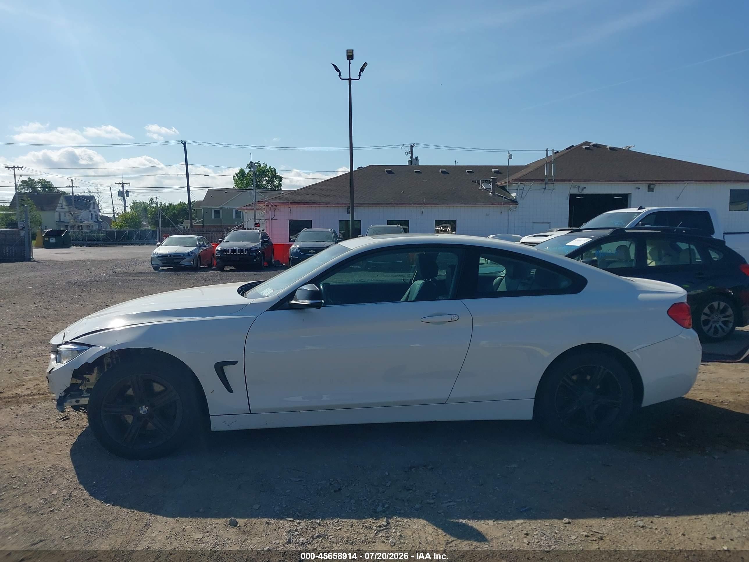 2015 Bmw 428i Xdrive White vin: WBA3N9C52FK246892