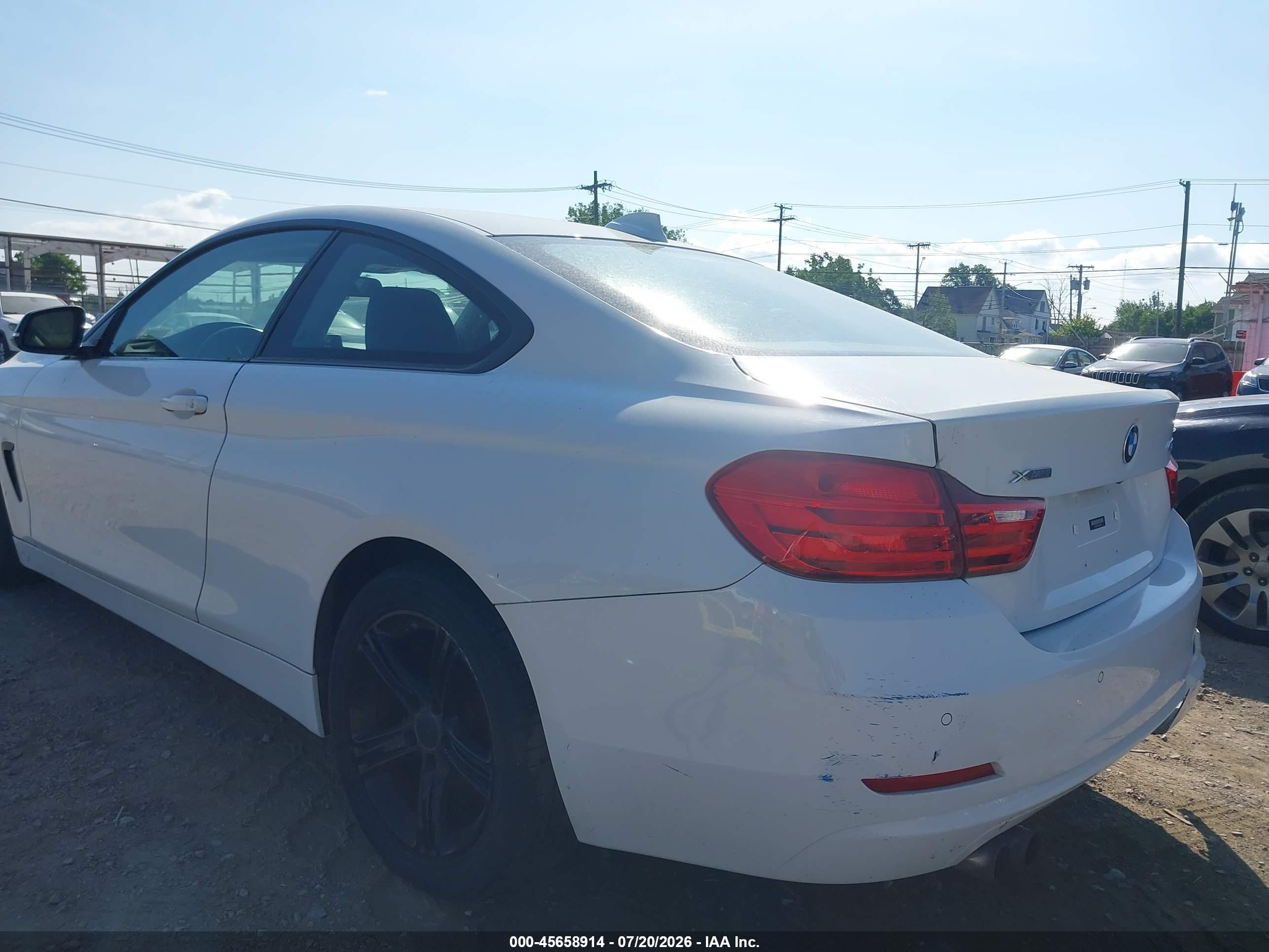 2015 Bmw 428i Xdrive White vin: WBA3N9C52FK246892