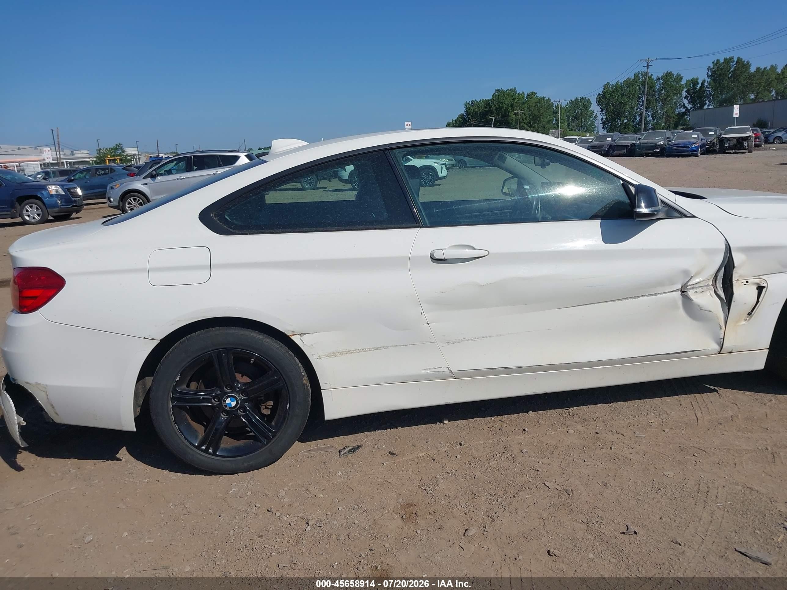 2015 Bmw 428i Xdrive White vin: WBA3N9C52FK246892