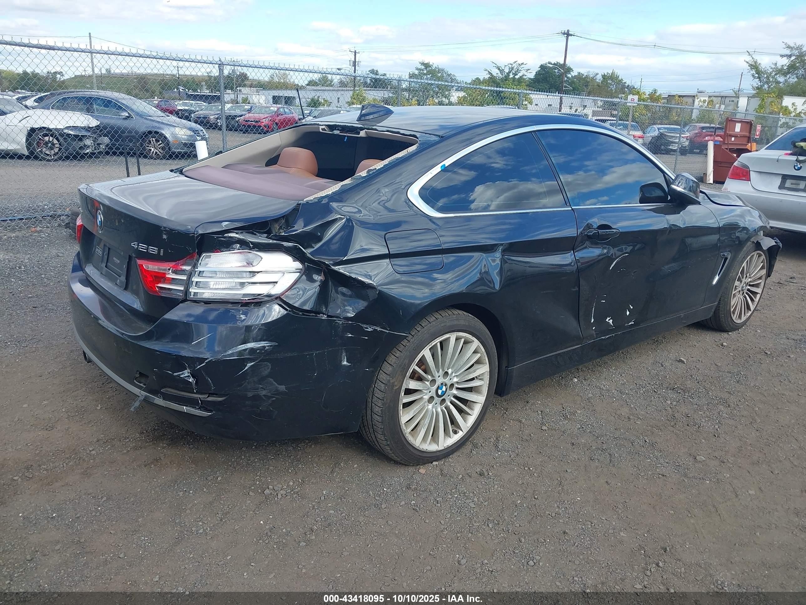 2014 Bmw 428i Xdrive Черный vin: WBA3N9C54EF721899