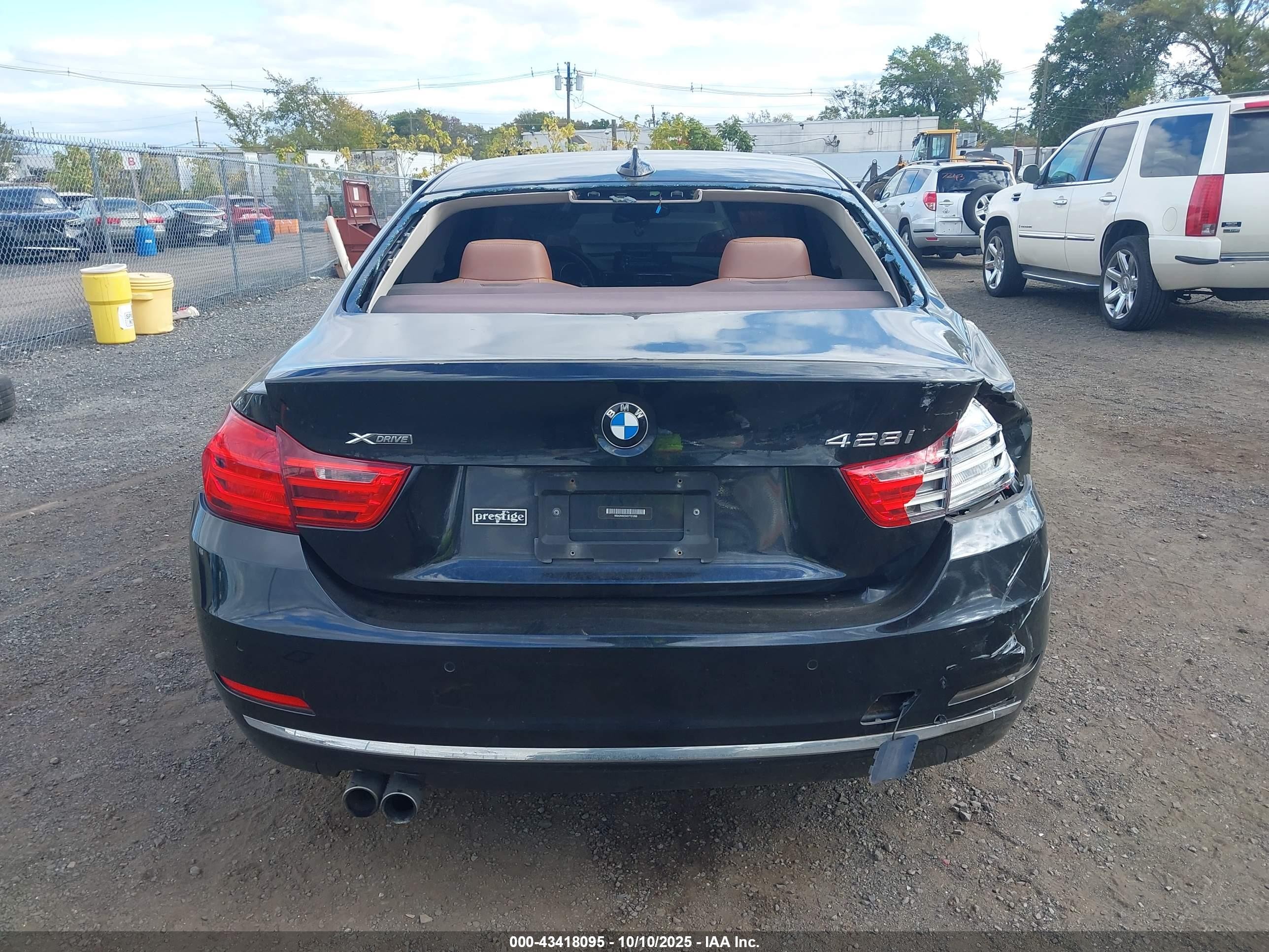 2014 Bmw 428i Xdrive Черный vin: WBA3N9C54EF721899