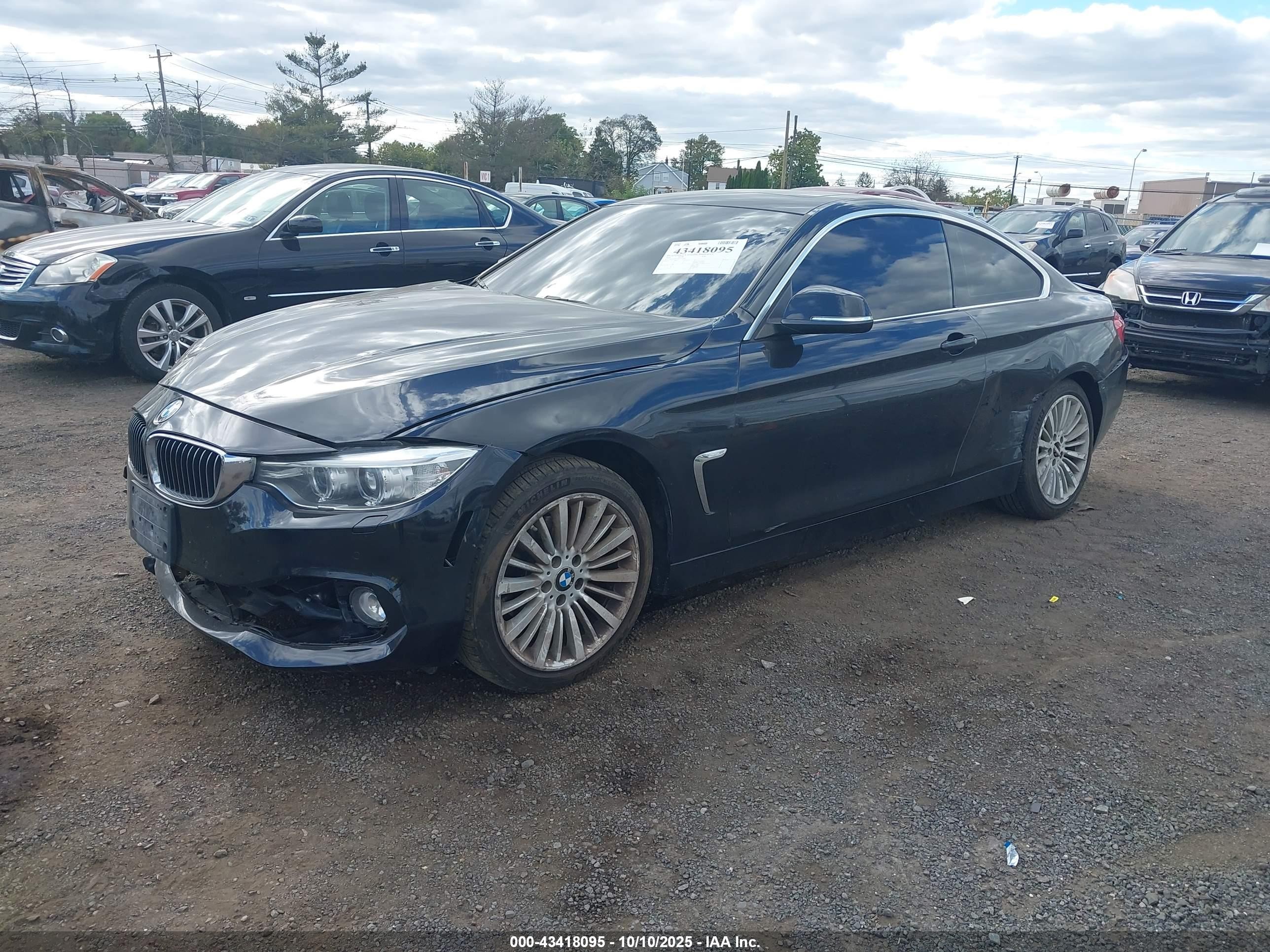 2014 Bmw 428i Xdrive Черный vin: WBA3N9C54EF721899
