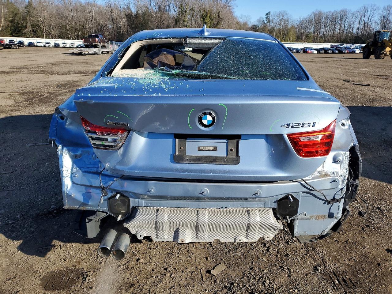 2014 Bmw 428 Xi Blue vin: WBA3N9C56EF720110