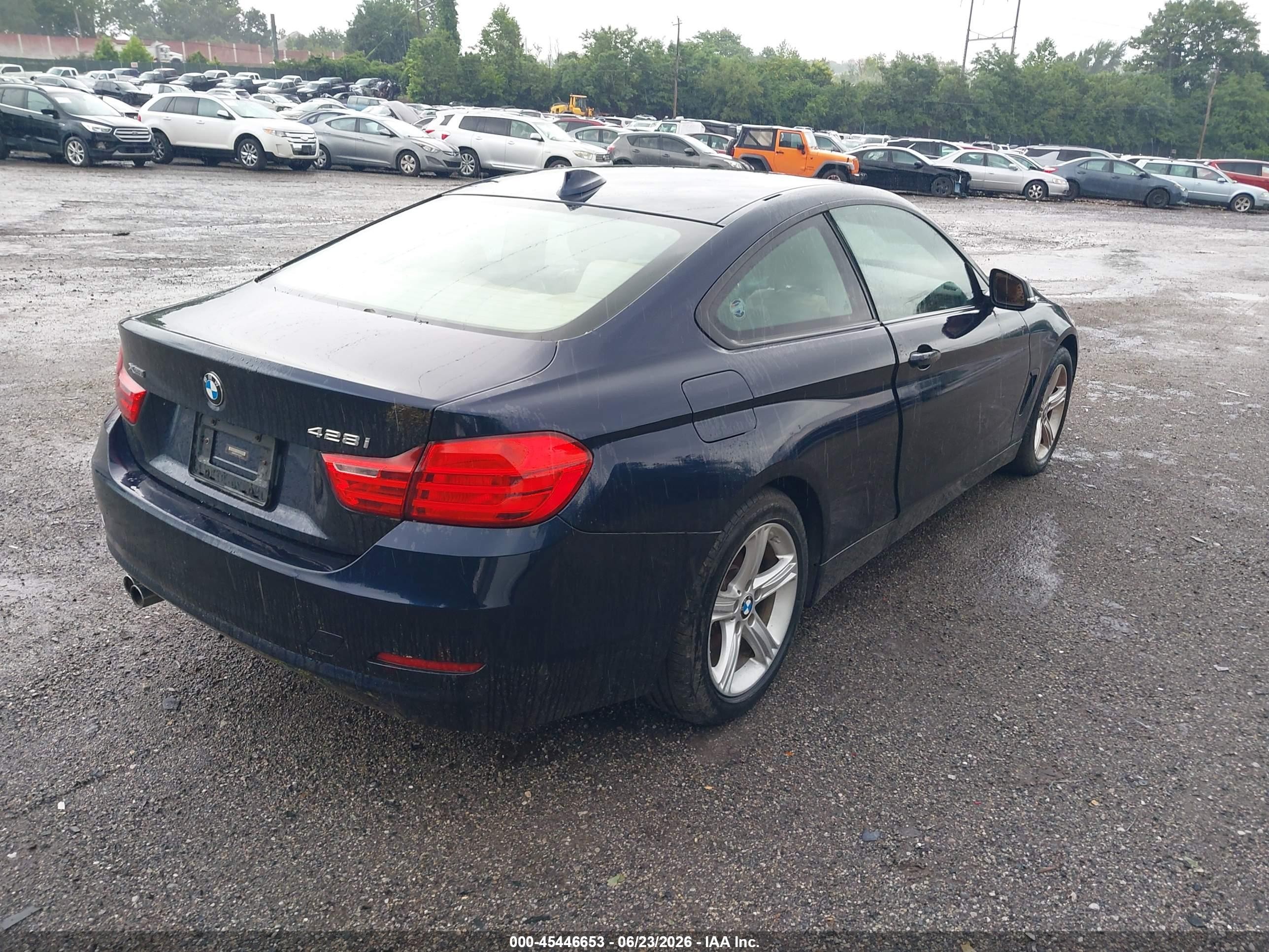 2014 Bmw 428i Xdrive Blue vin: WBA3N9C56EF721144
