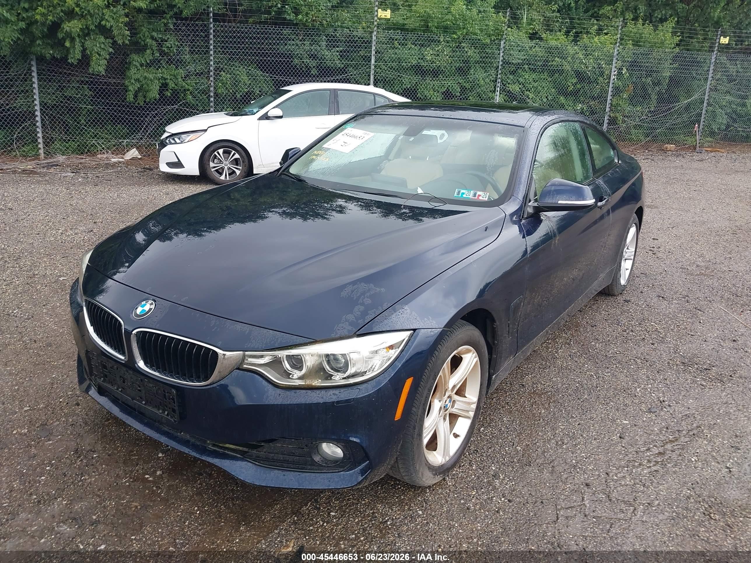 2014 Bmw 428i Xdrive Blue vin: WBA3N9C56EF721144