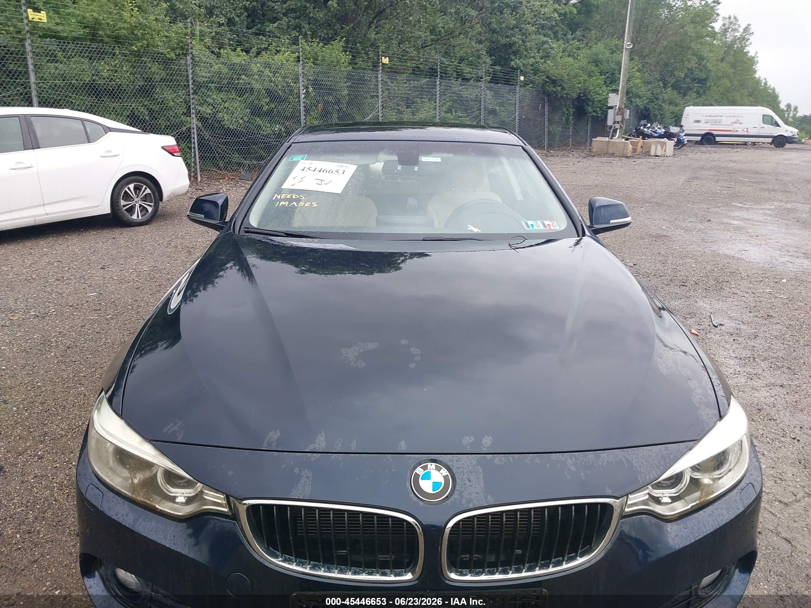 2014 Bmw 428i Xdrive Blue vin: WBA3N9C56EF721144