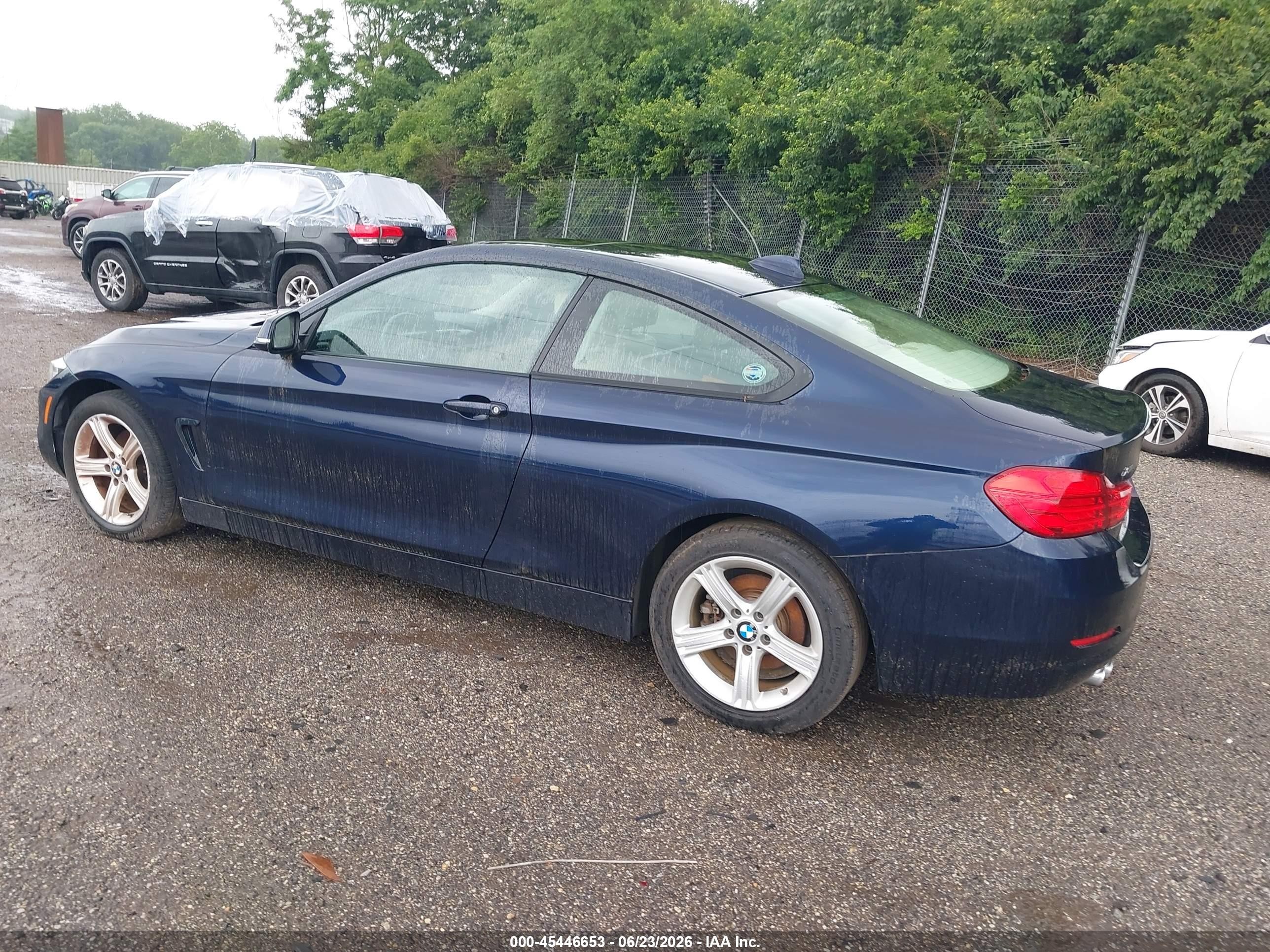 2014 Bmw 428i Xdrive Blue vin: WBA3N9C56EF721144