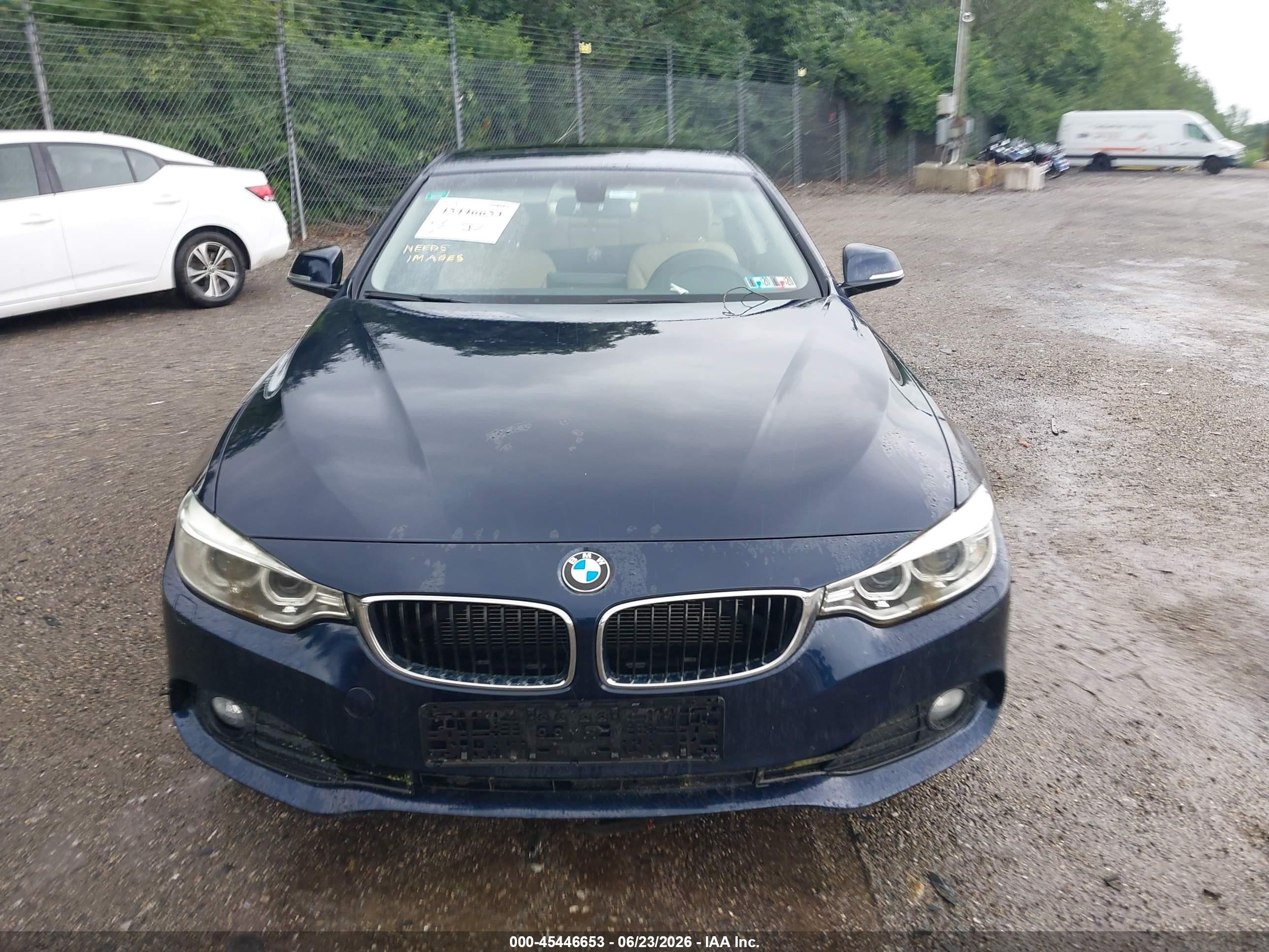 2014 Bmw 428i Xdrive Blue vin: WBA3N9C56EF721144