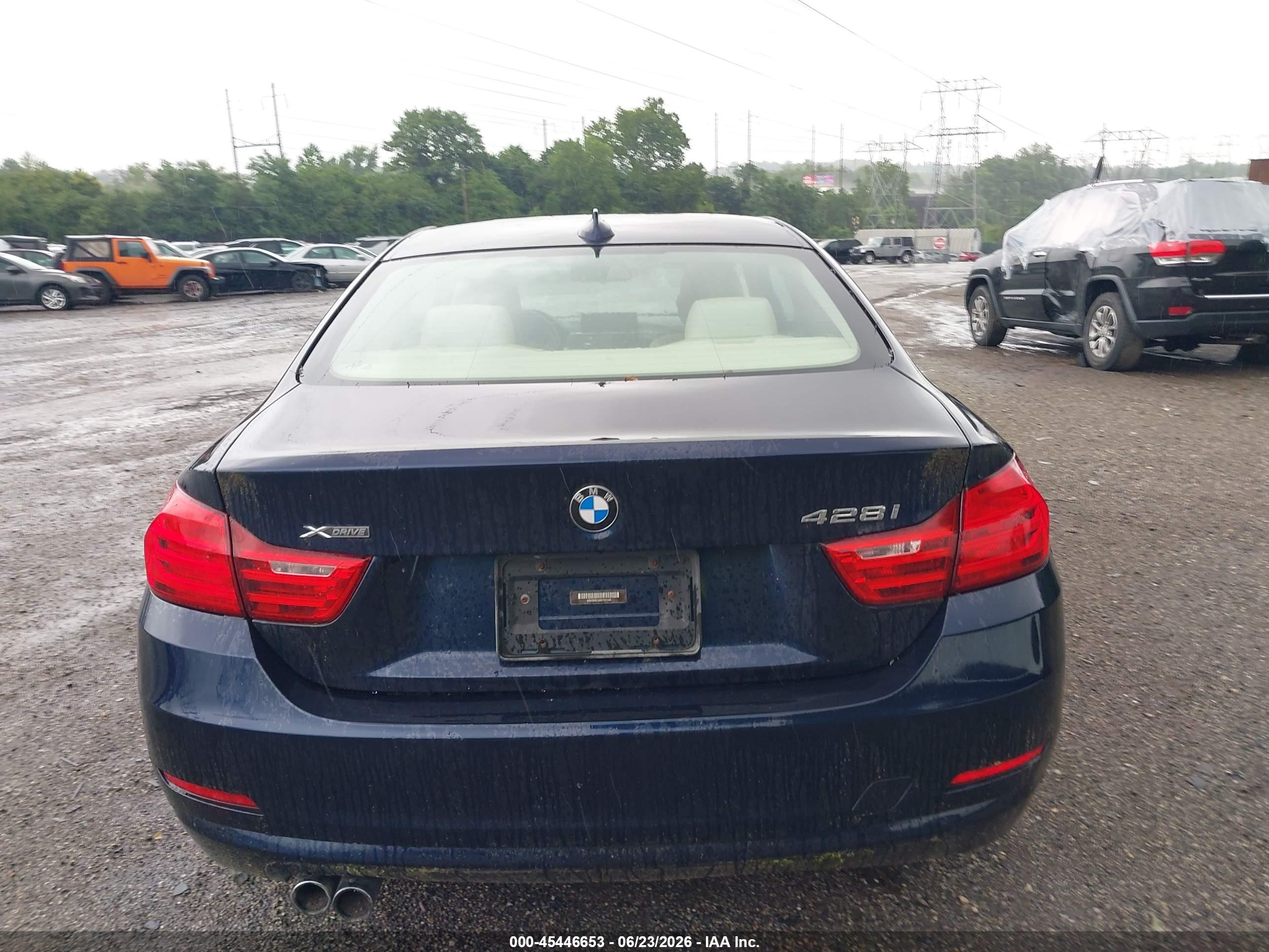 2014 Bmw 428i Xdrive Blue vin: WBA3N9C56EF721144