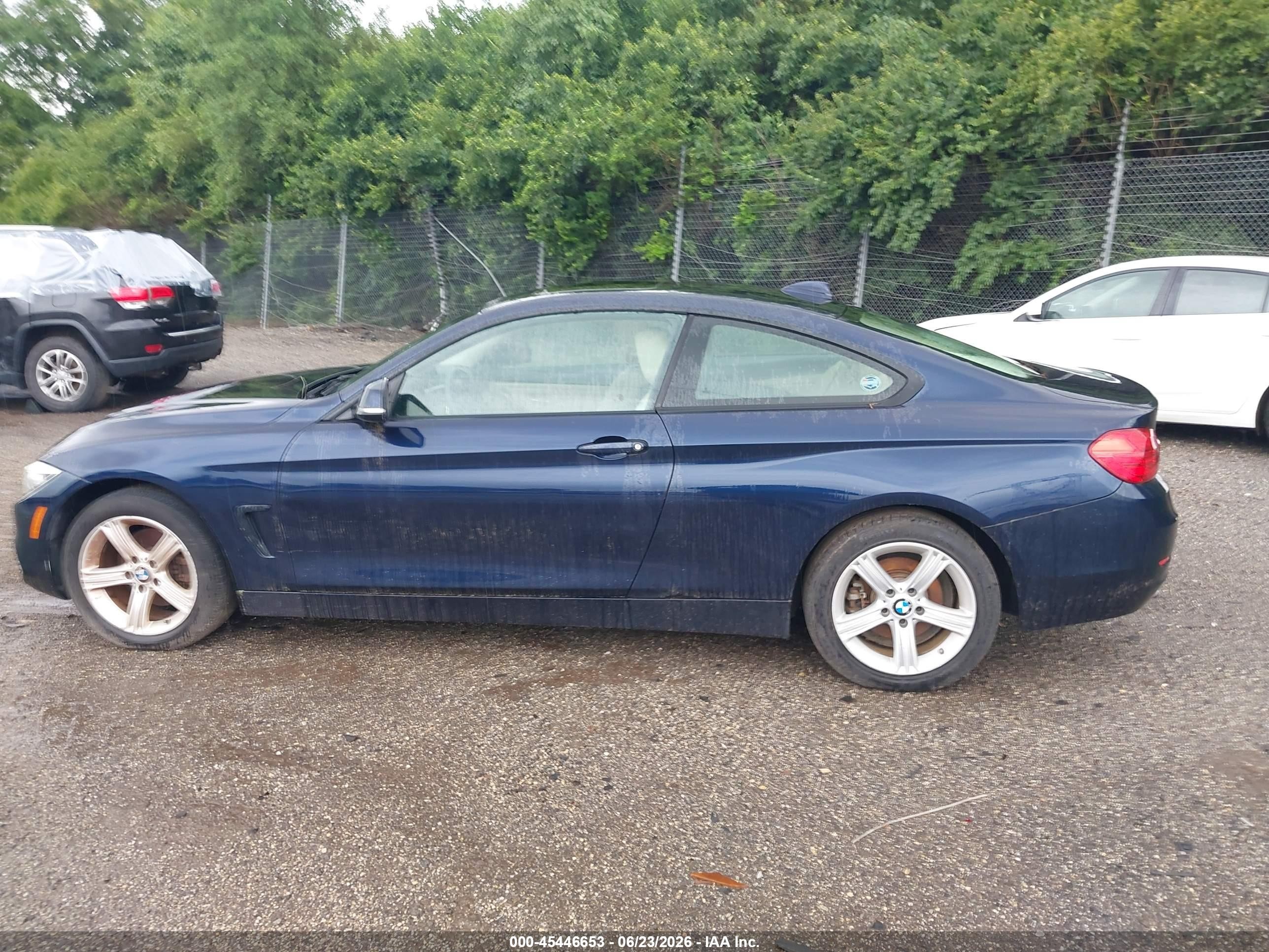 2014 Bmw 428i Xdrive Blue vin: WBA3N9C56EF721144
