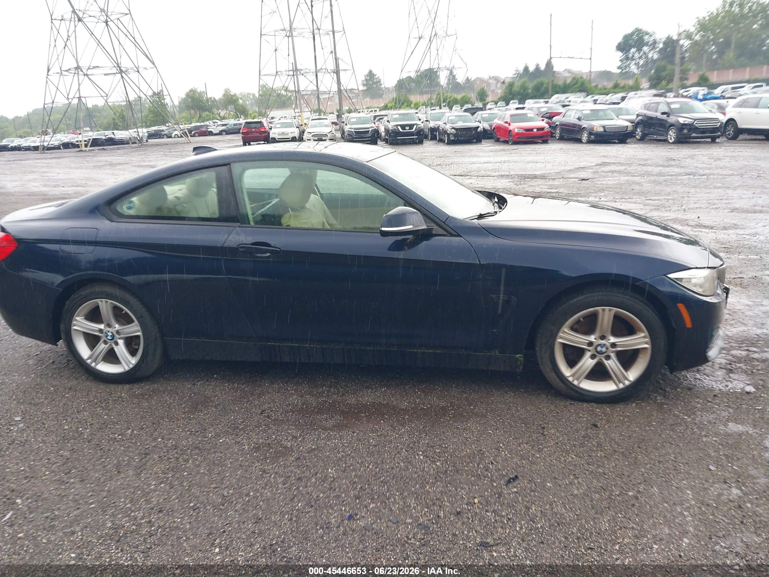 2014 Bmw 428i Xdrive Blue vin: WBA3N9C56EF721144