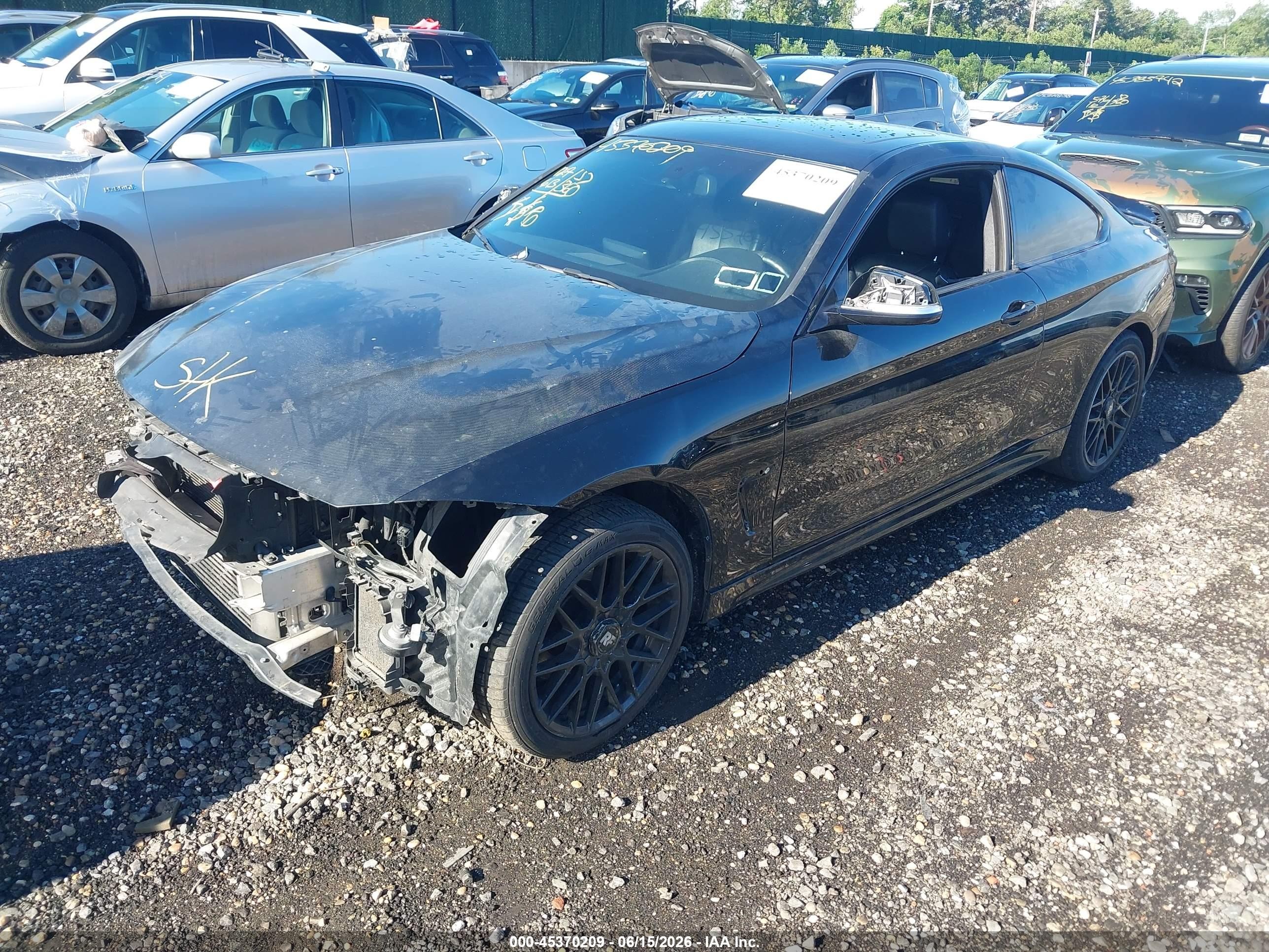 2014 Bmw 428i Xdrive Black vin: WBA3N9C56EF721452