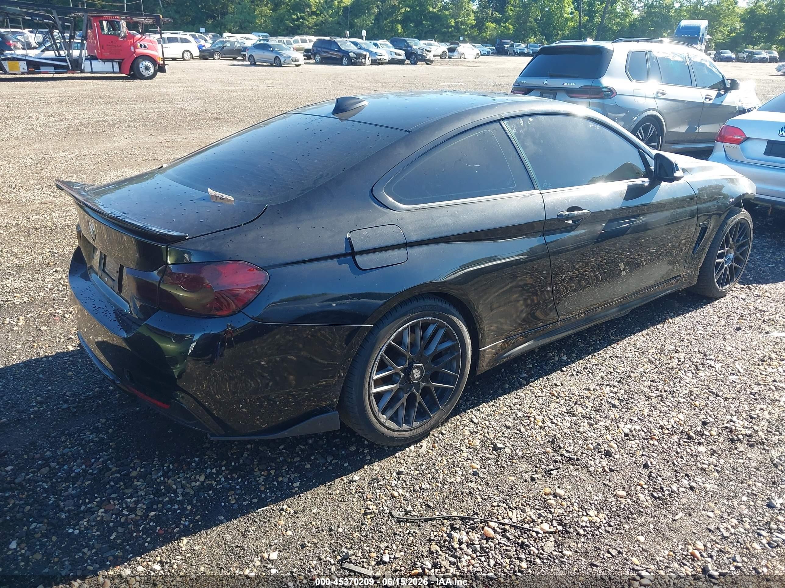 2014 Bmw 428i Xdrive Black vin: WBA3N9C56EF721452