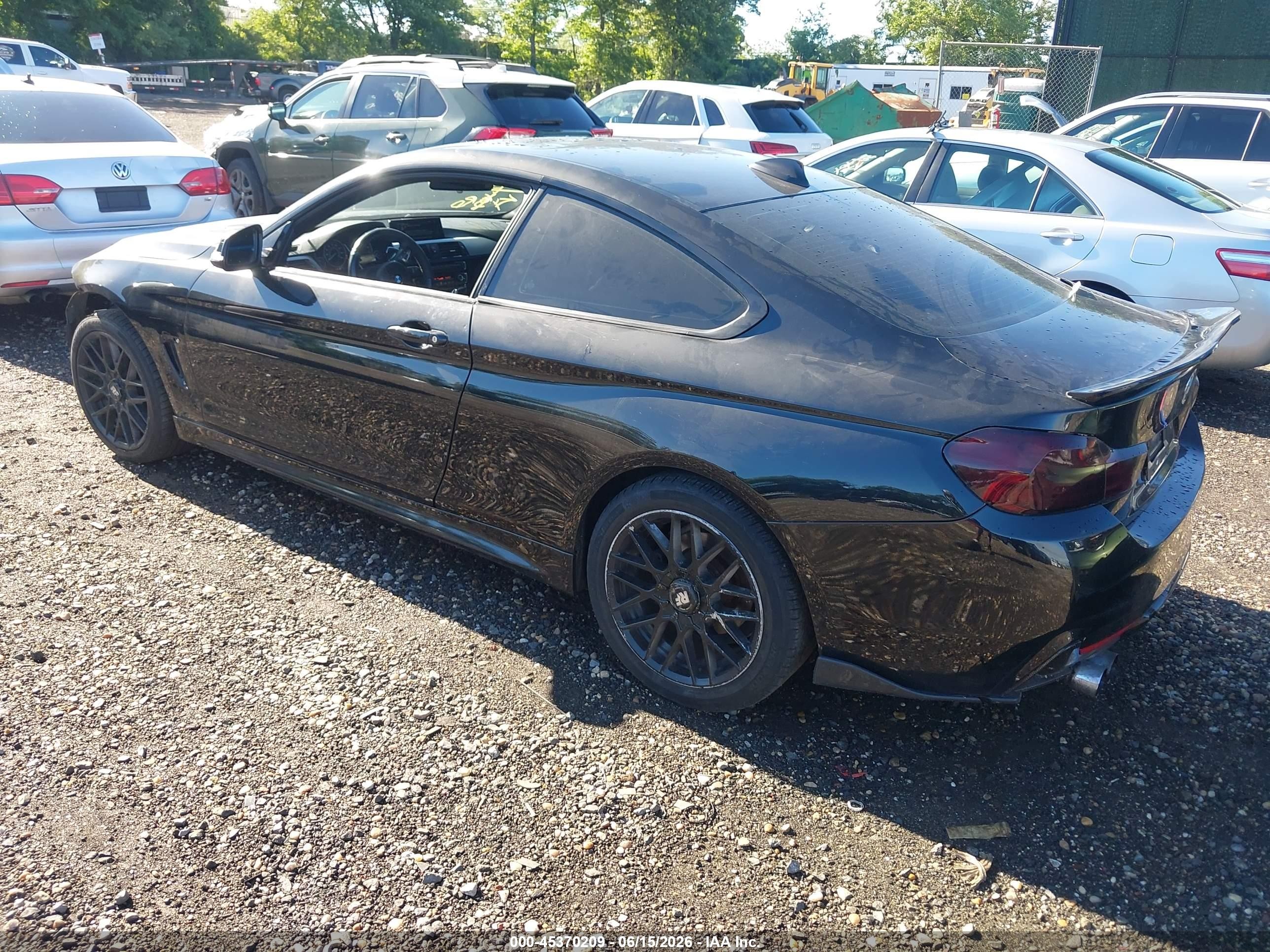 2014 Bmw 428i Xdrive Black vin: WBA3N9C56EF721452