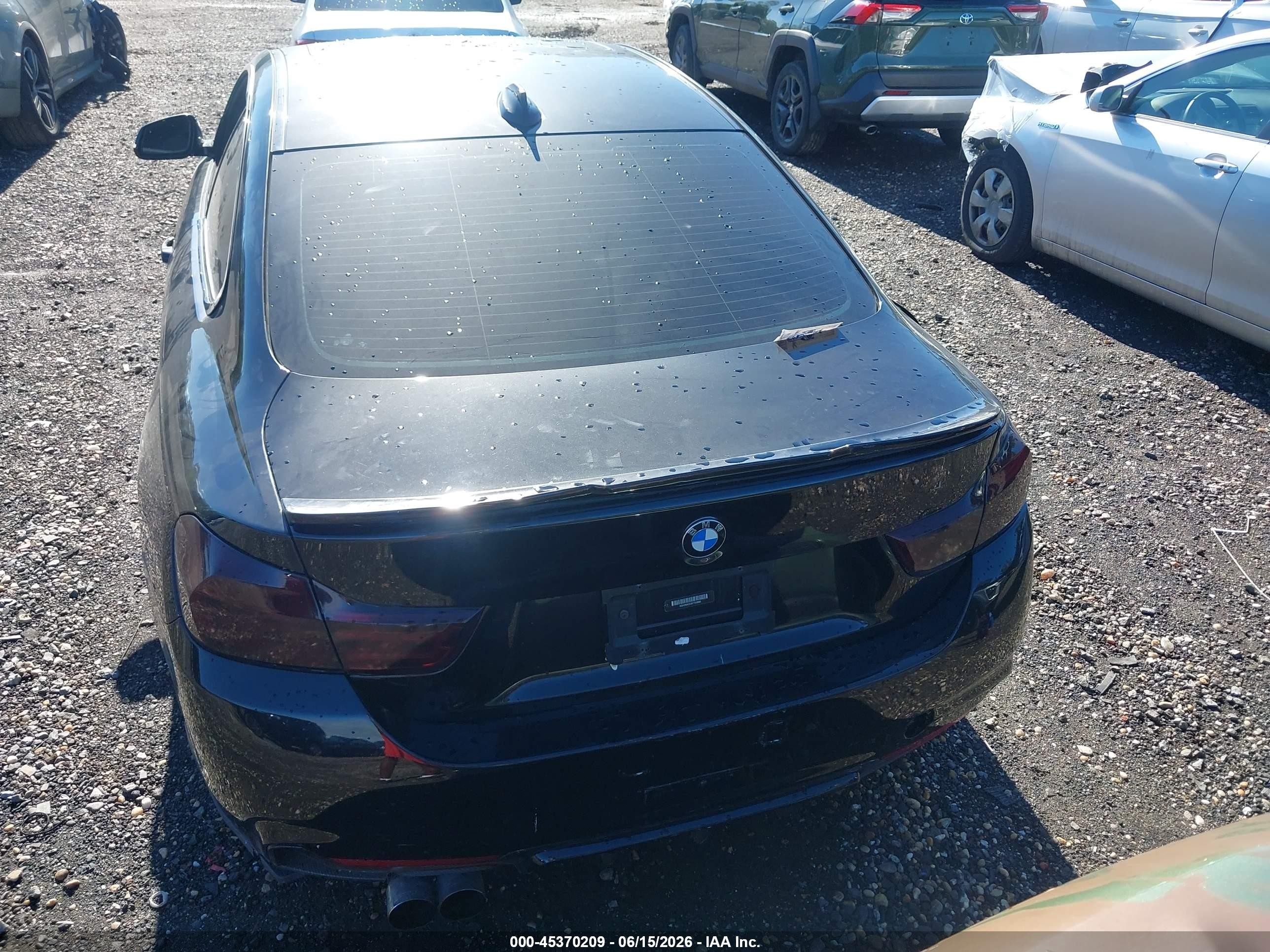 2014 Bmw 428i Xdrive Black vin: WBA3N9C56EF721452