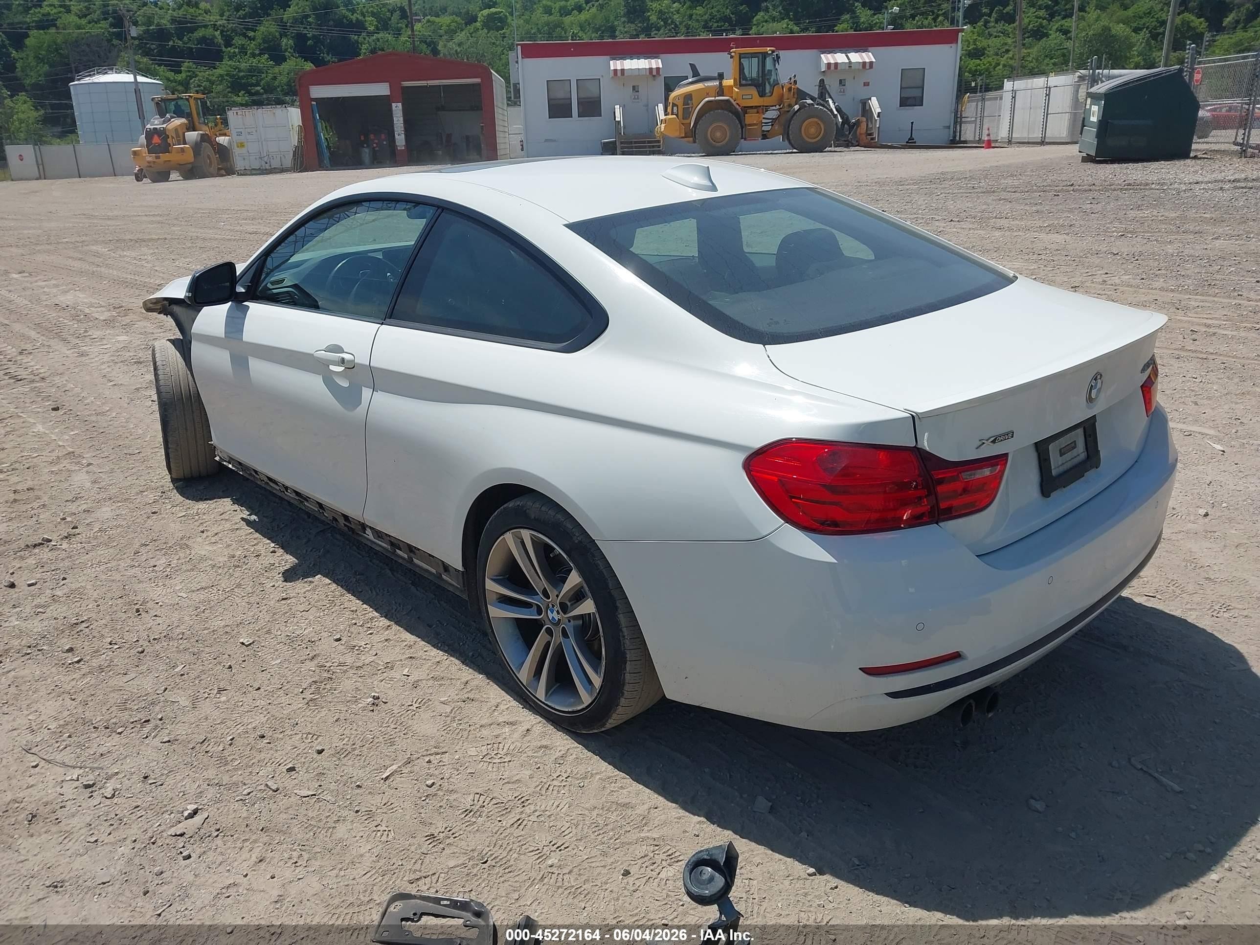 2015 Bmw 428i Xdrive White vin: WBA3N9C56FK246264