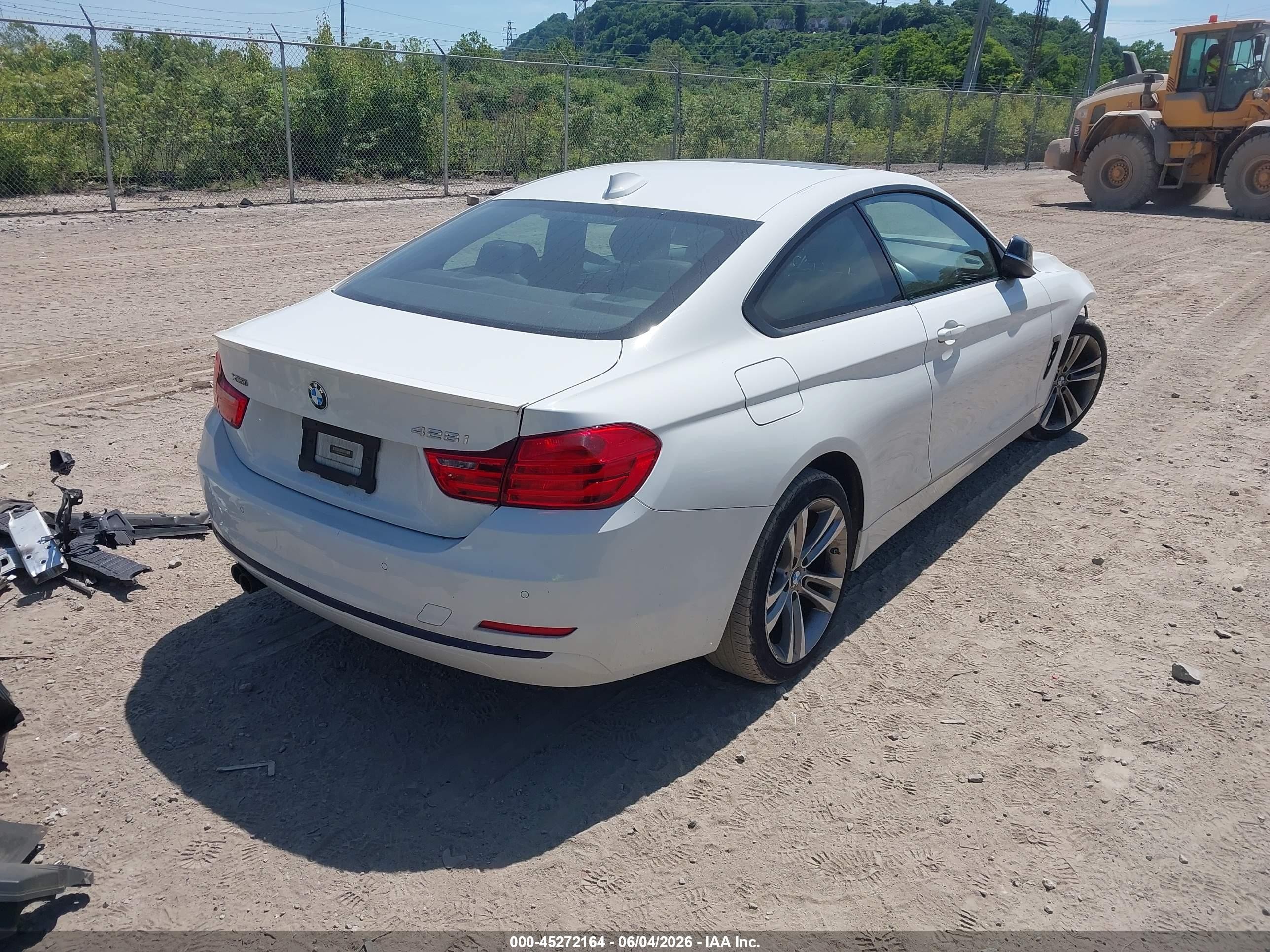 2015 Bmw 428i Xdrive White vin: WBA3N9C56FK246264