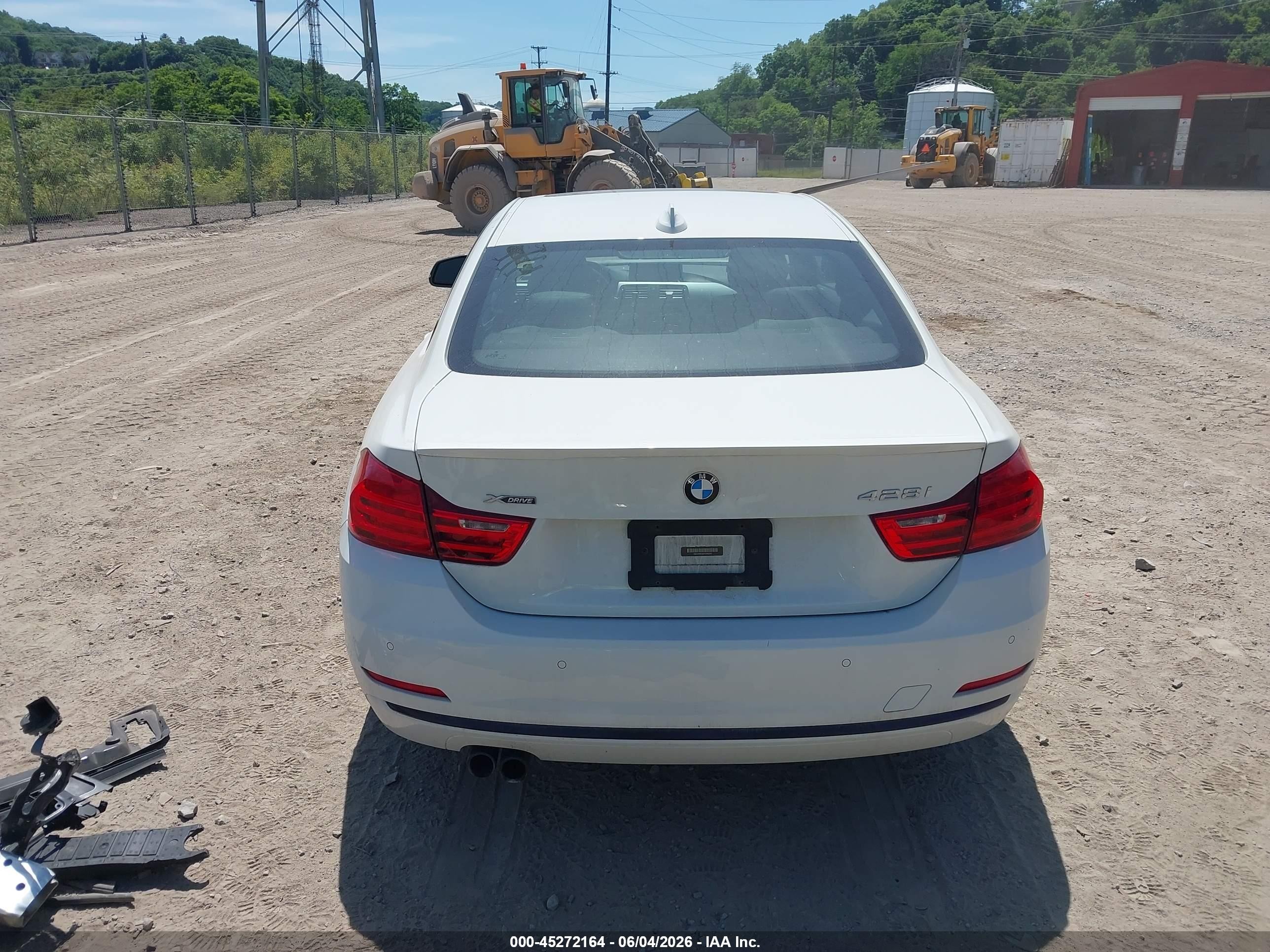 2015 Bmw 428i Xdrive White vin: WBA3N9C56FK246264