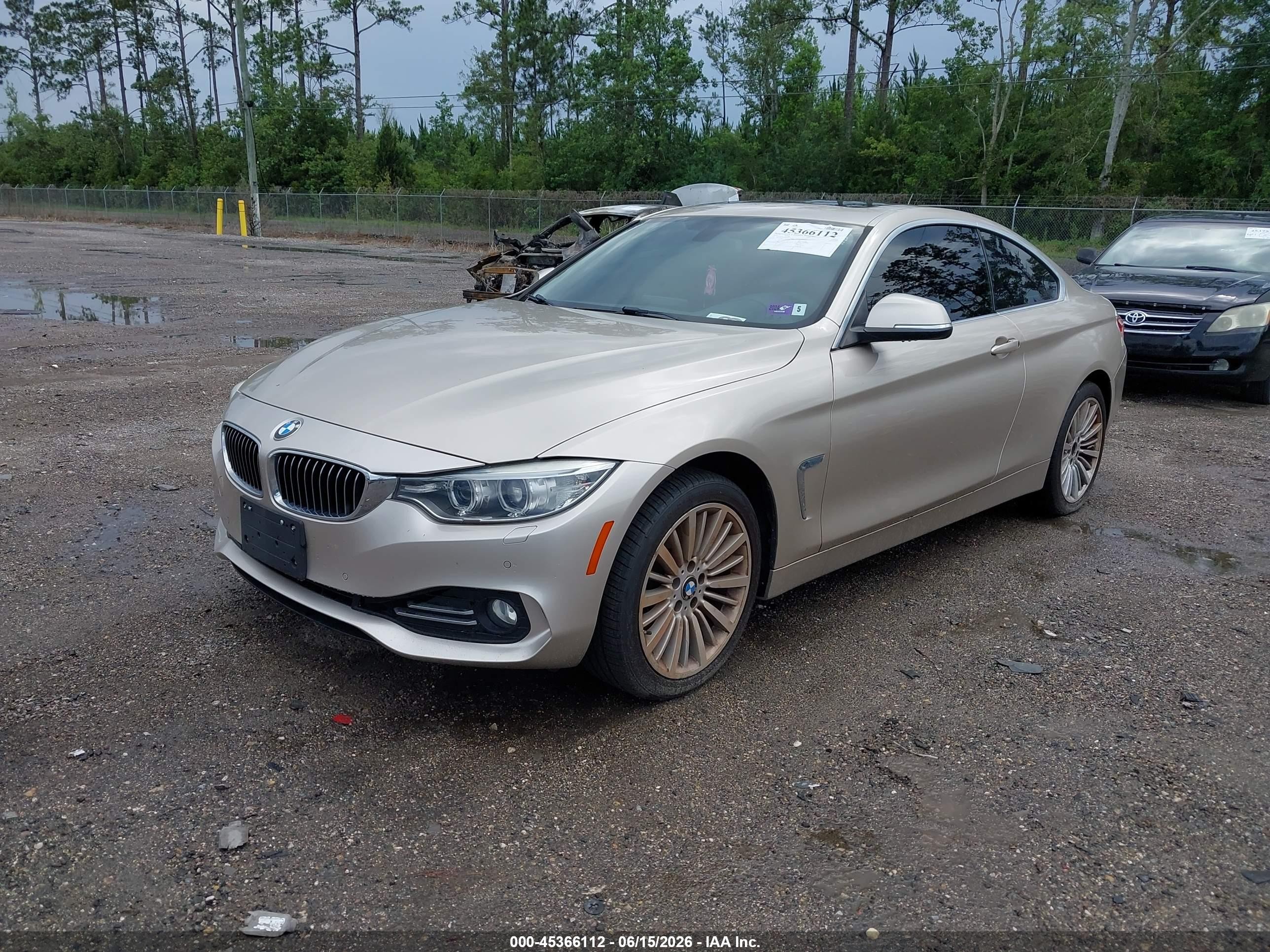 2015 Bmw 428i Xdrive Gold vin: WBA3N9C56FK246331
