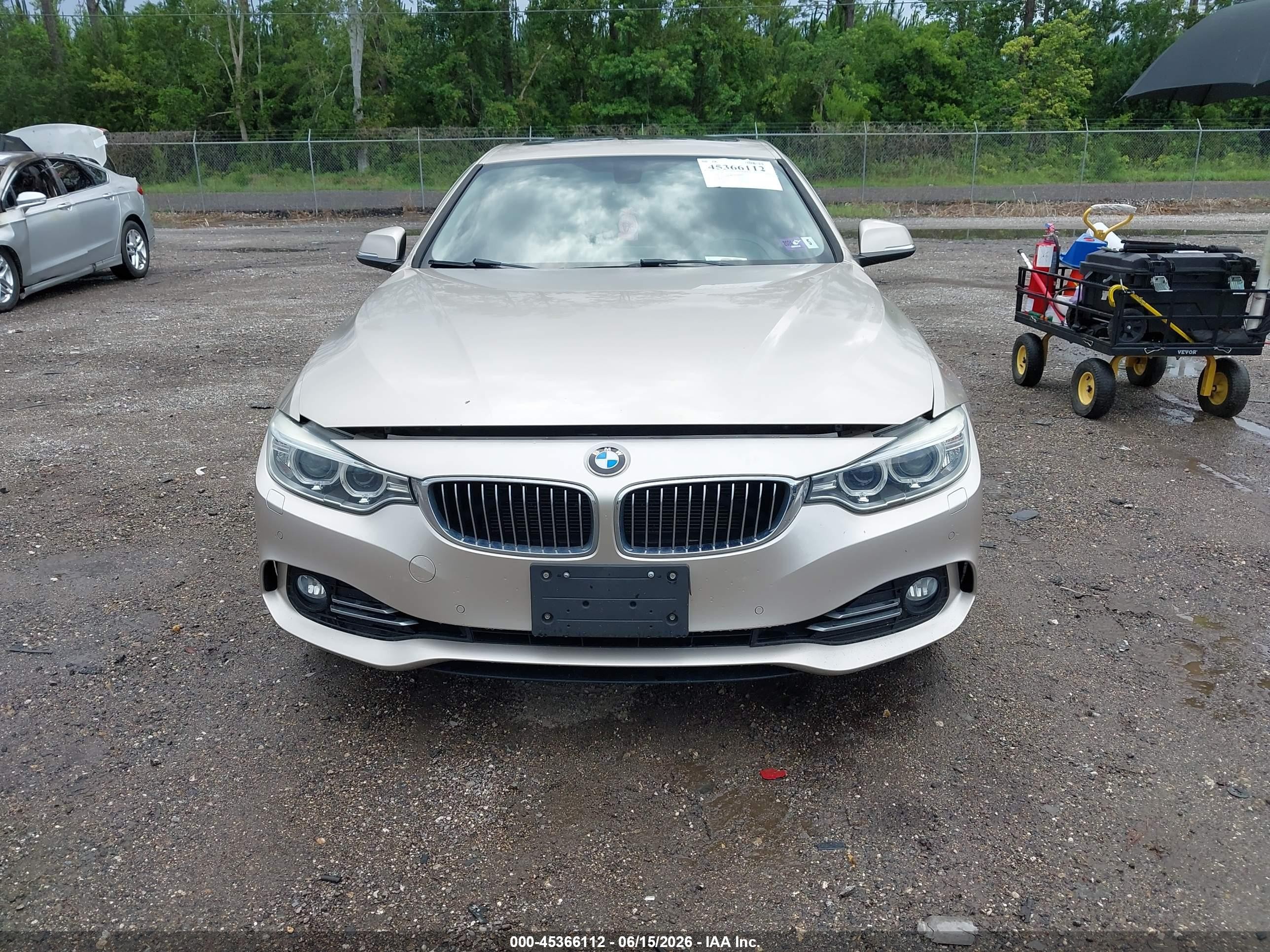 2015 Bmw 428i Xdrive Gold vin: WBA3N9C56FK246331