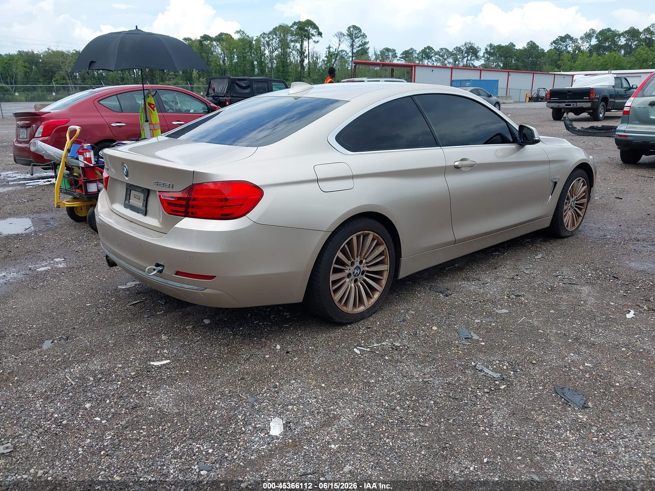 2015 Bmw 428i Xdrive Gold vin: WBA3N9C56FK246331