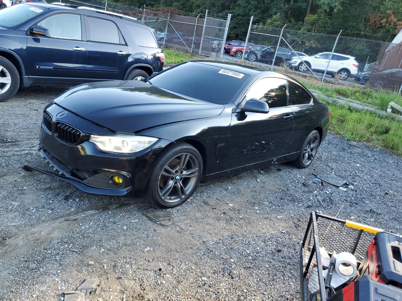 2014 Bmw 428 Xi Black vin: WBA3N9C57EF720486