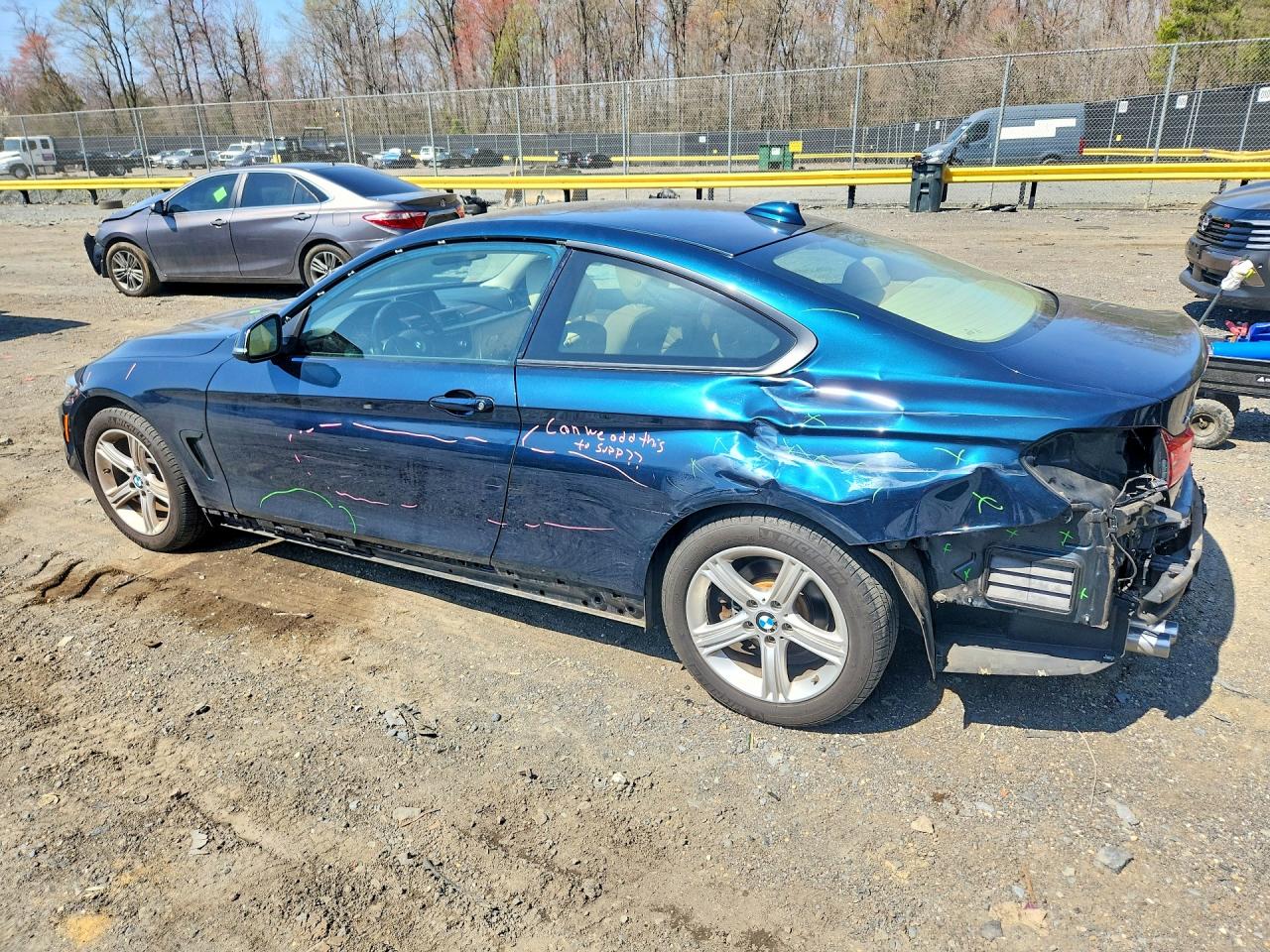 2014 Bmw 428 Xi Blue vin: WBA3N9C57EF721833