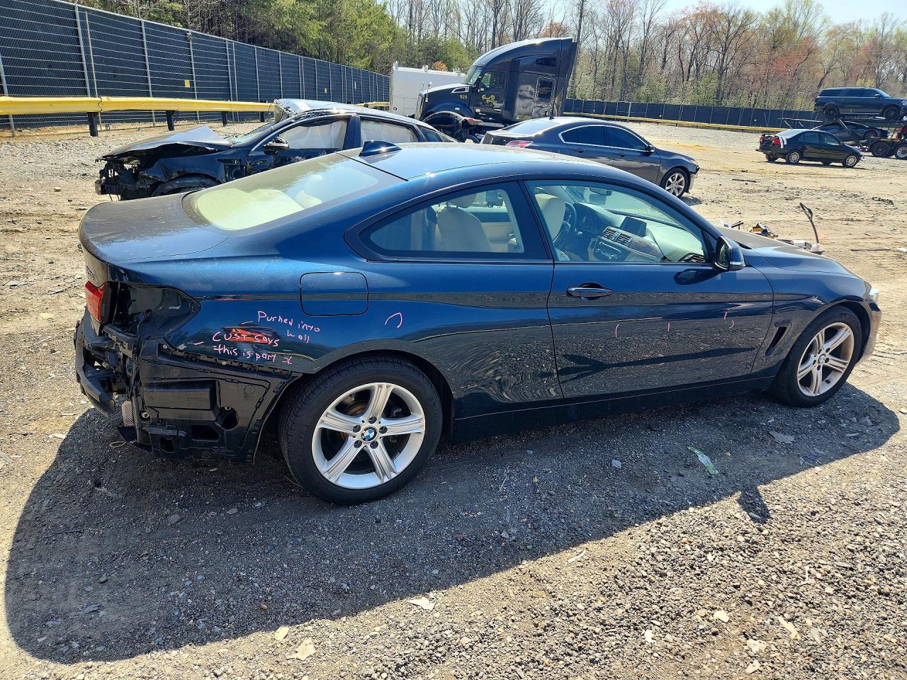 2014 Bmw 428 Xi Blue vin: WBA3N9C57EF721833