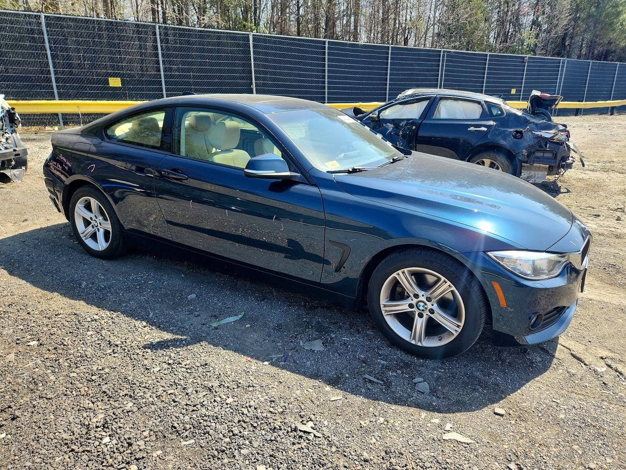 2014 Bmw 428 Xi Blue vin: WBA3N9C57EF721833