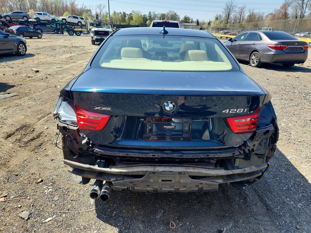 2014 Bmw 428 Xi Blue vin: WBA3N9C57EF721833
